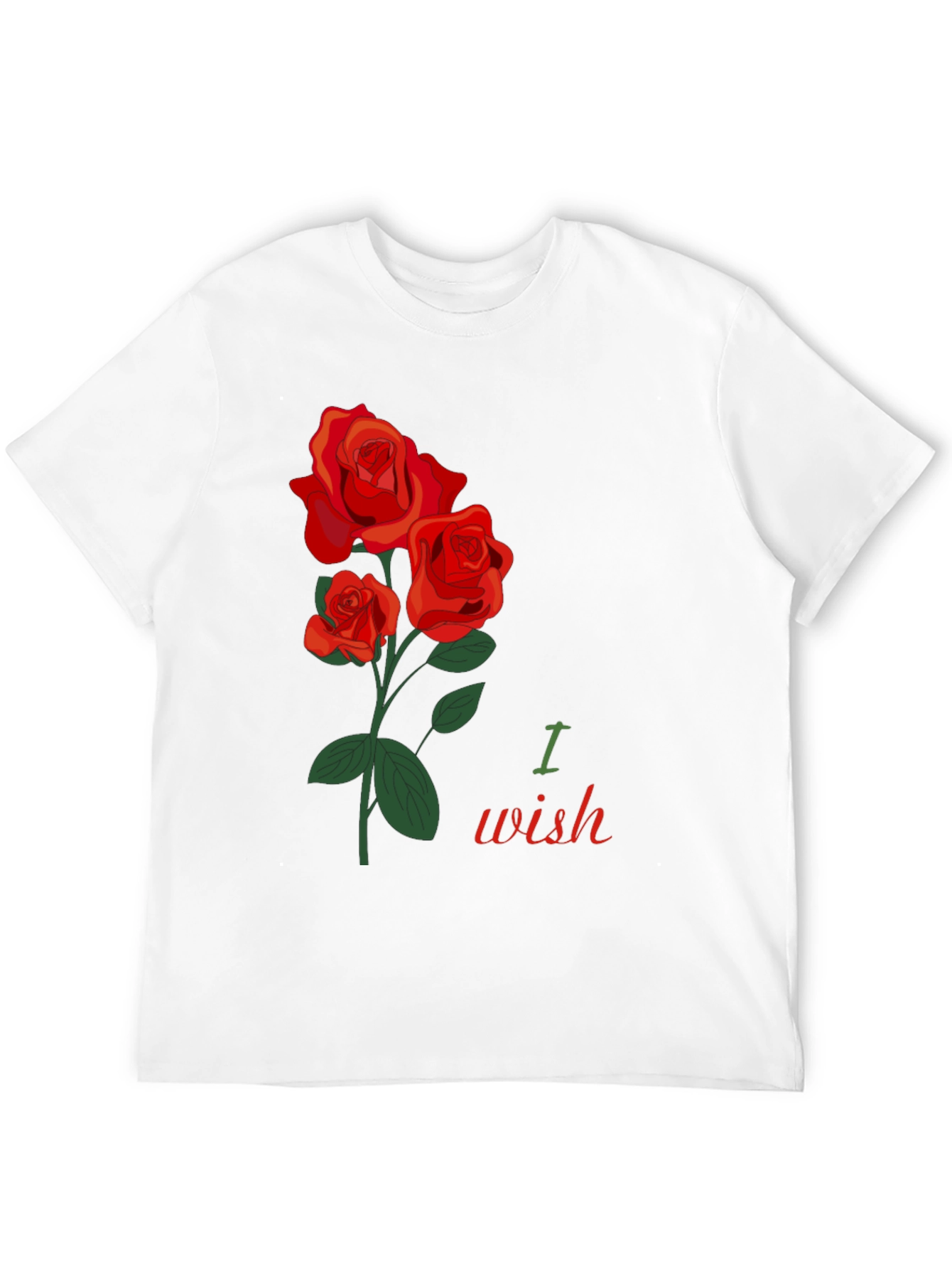 Romantic Rose Wish Graphic T-Shirt