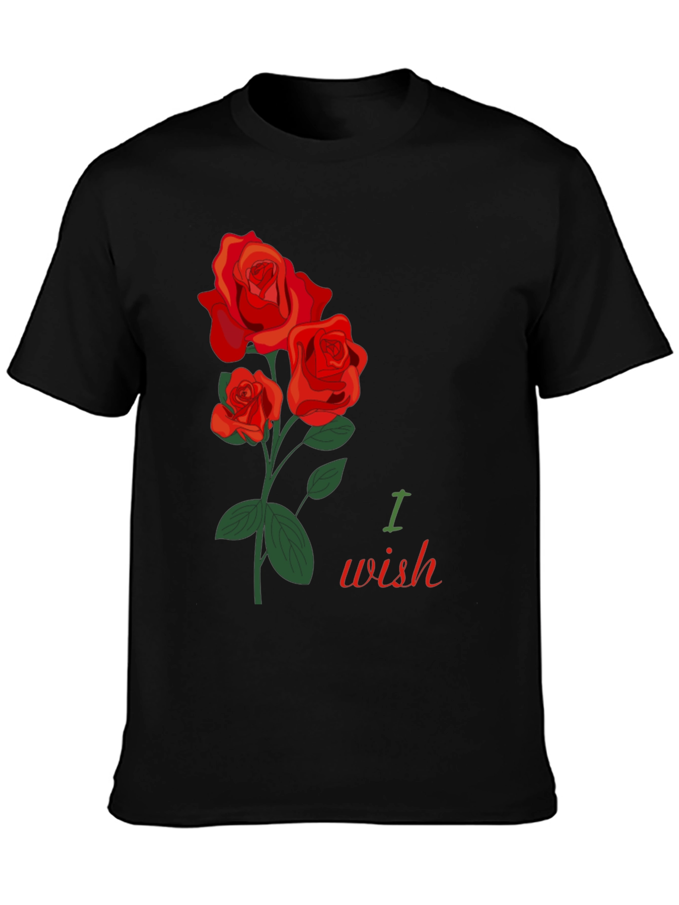 Romantic Rose Wish Graphic T-Shirt