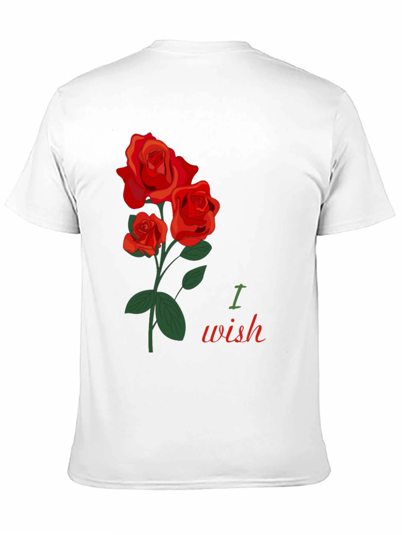 Romantic Rose Wish Graphic T-Shirt