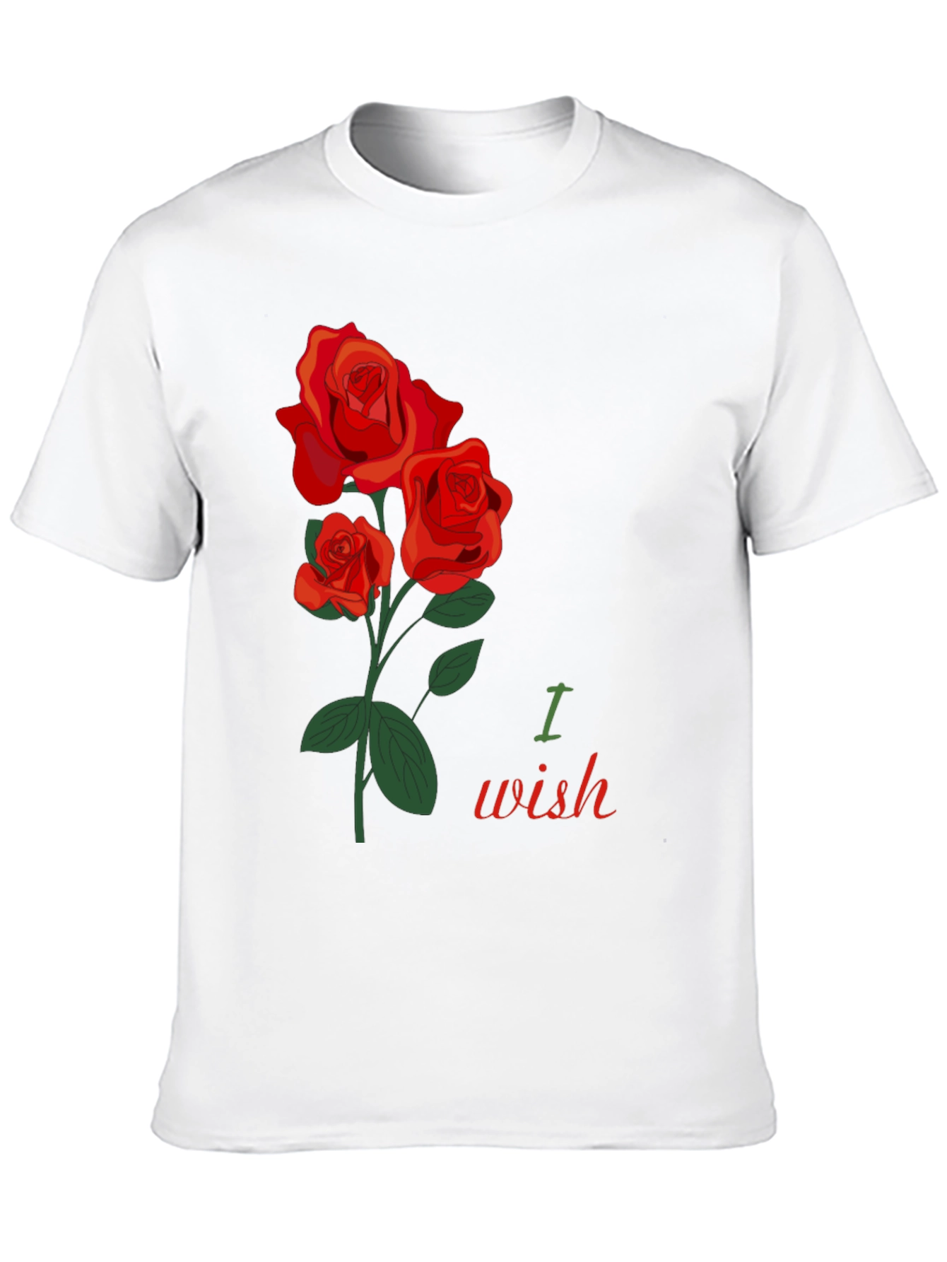 Romantic Rose Wish Graphic T-Shirt