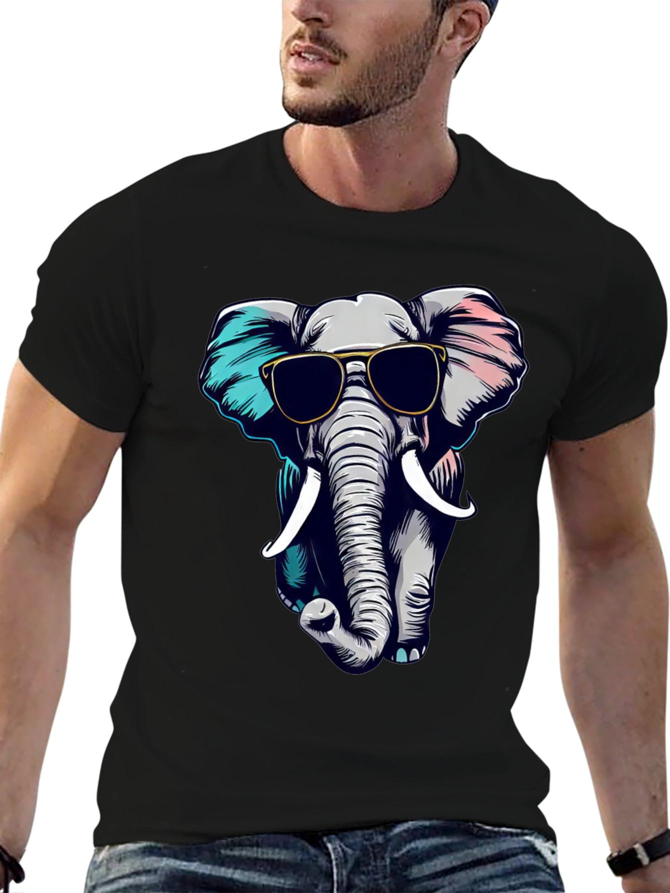 Cool Elephant Graphic Tee