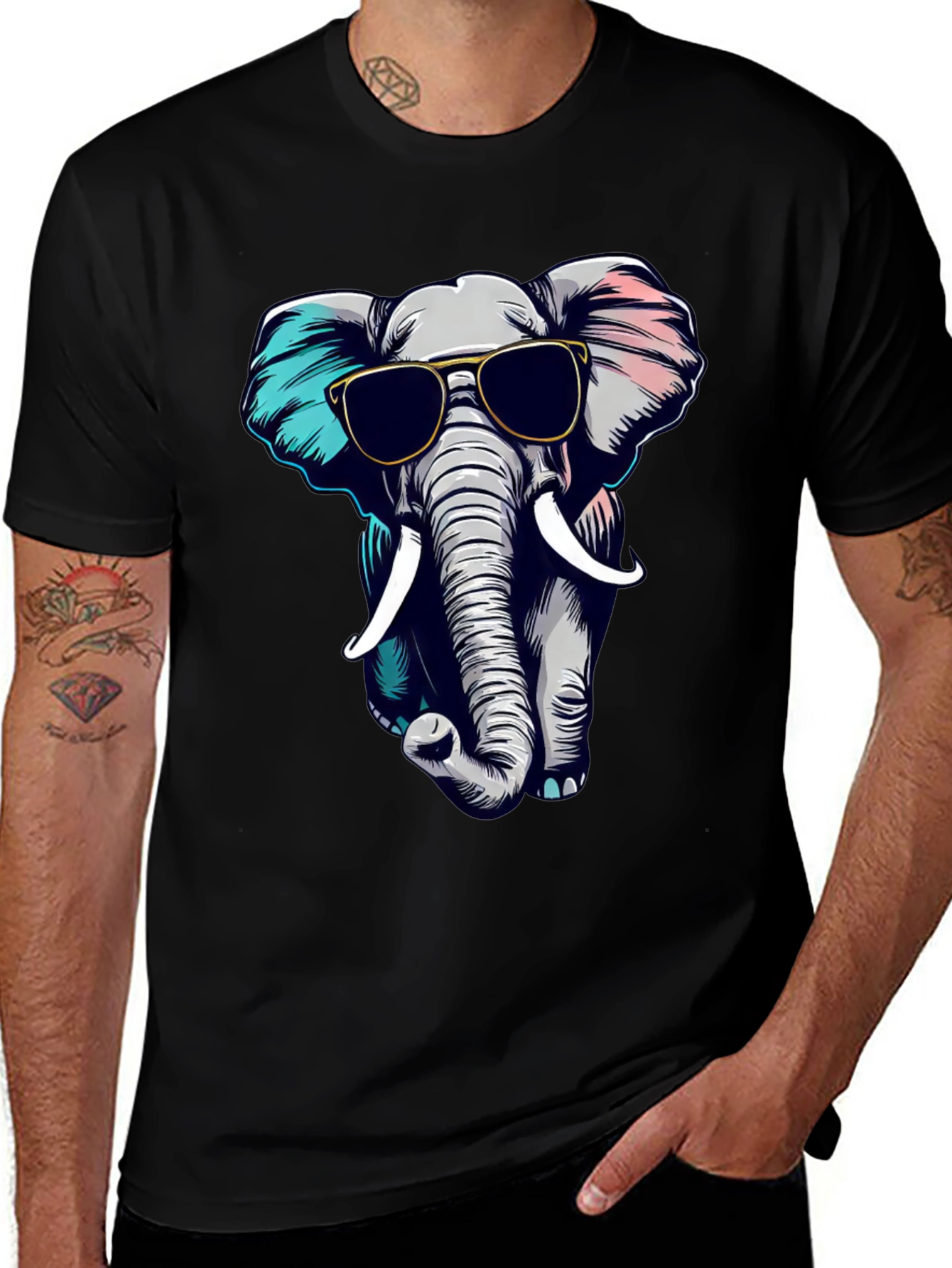 Cool Elephant Graphic Tee