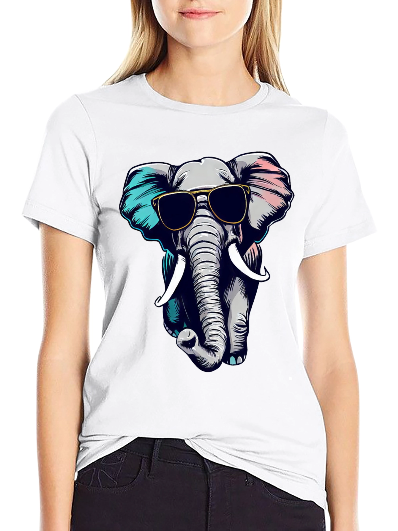 Cool Elephant Graphic Tee