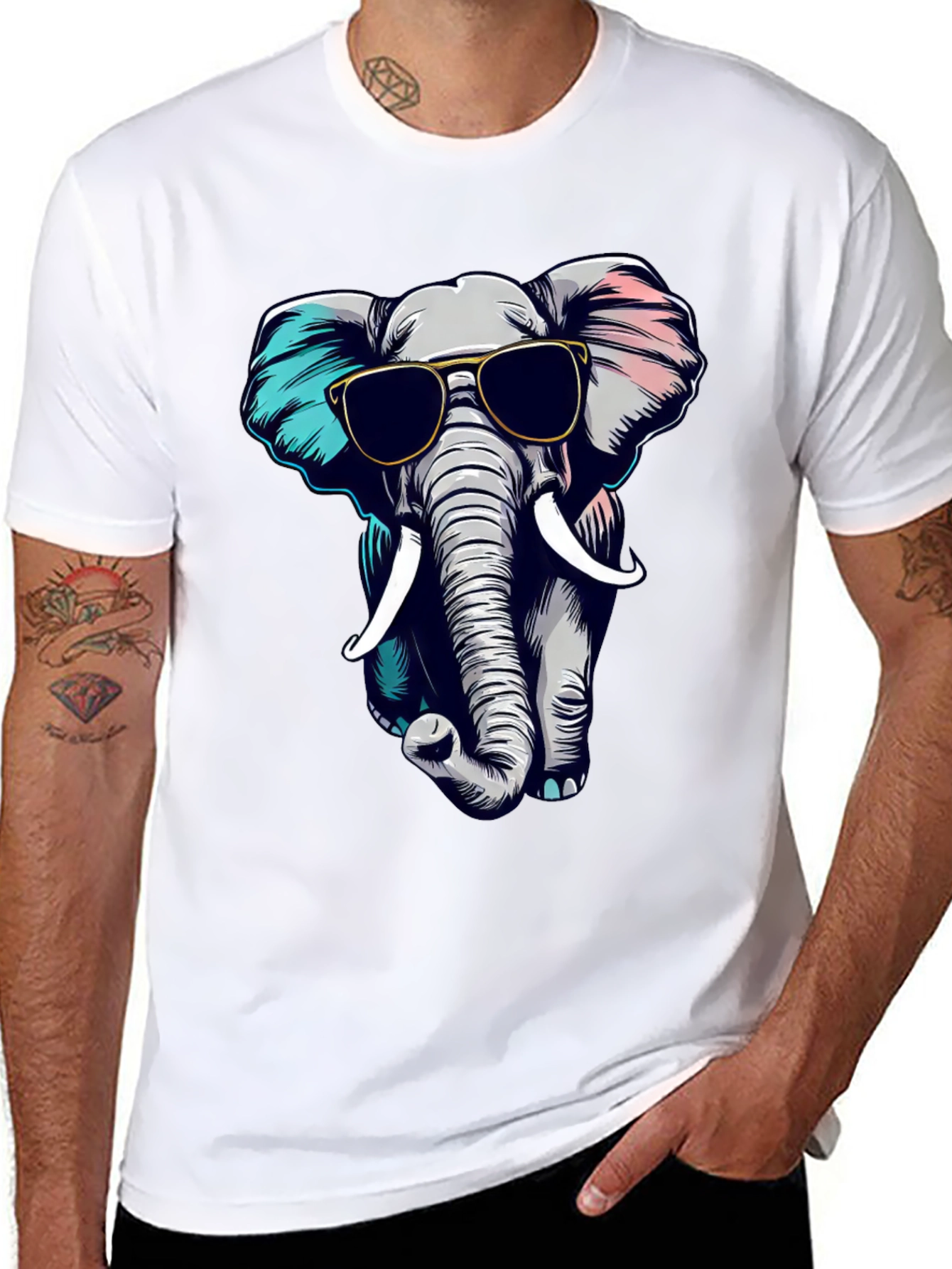 Cool Elephant Graphic Tee