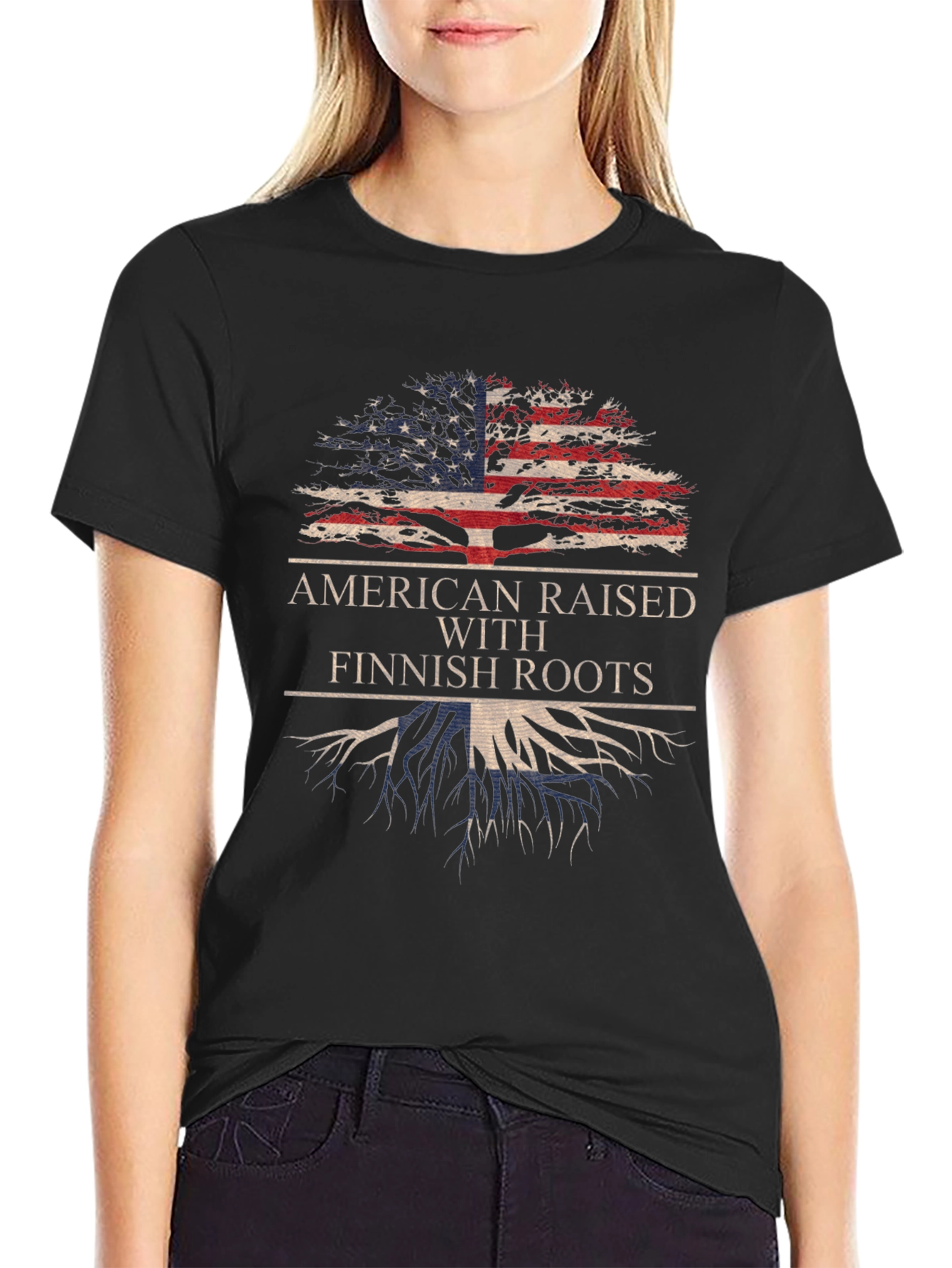 American Raised with Finnish Roots T-Shirt