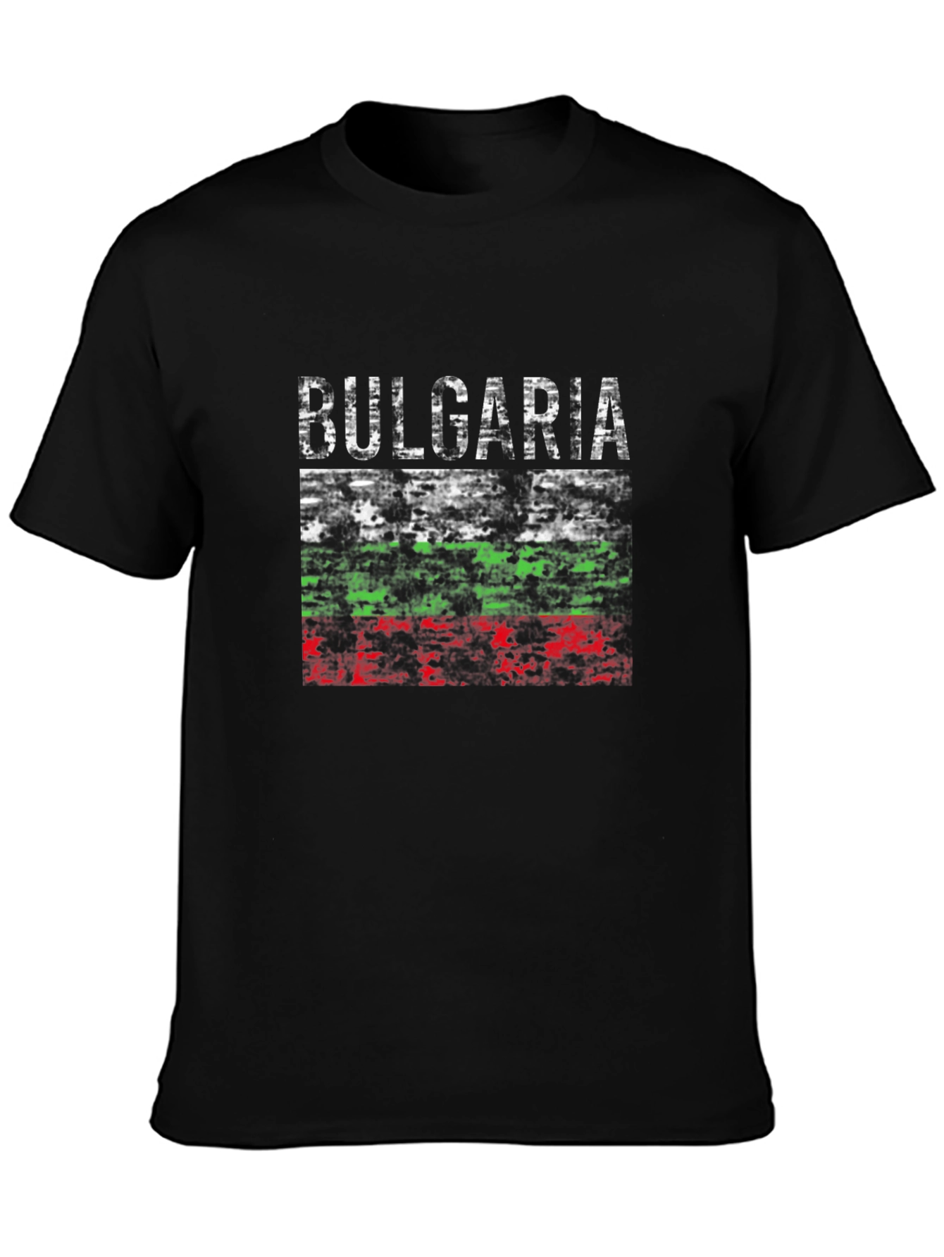 Bulgaria Flag Graphic Tee - Distressed Print