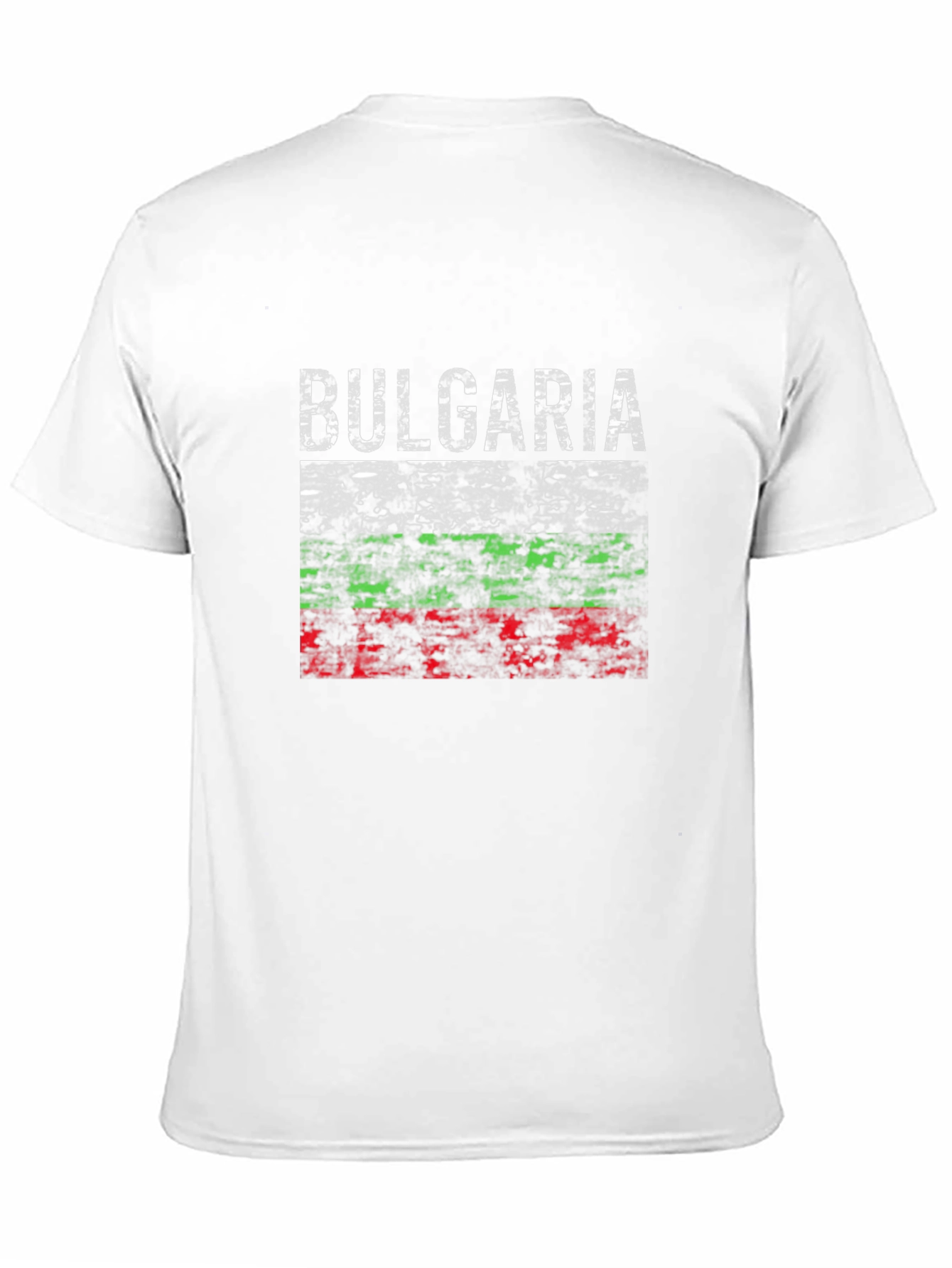 Bulgaria Flag Graphic Tee - Distressed Print