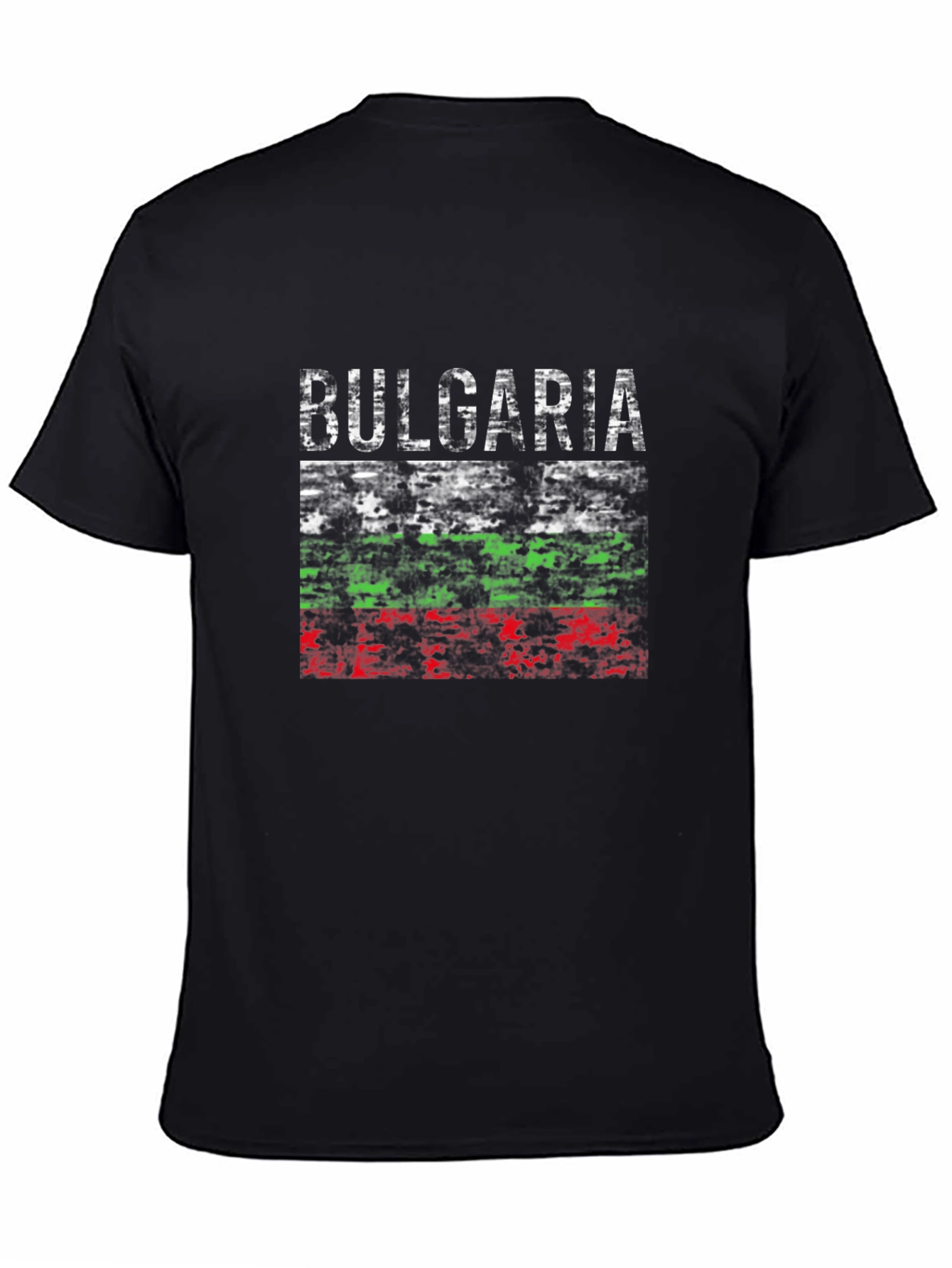 Bulgaria Flag Graphic Tee - Distressed Print