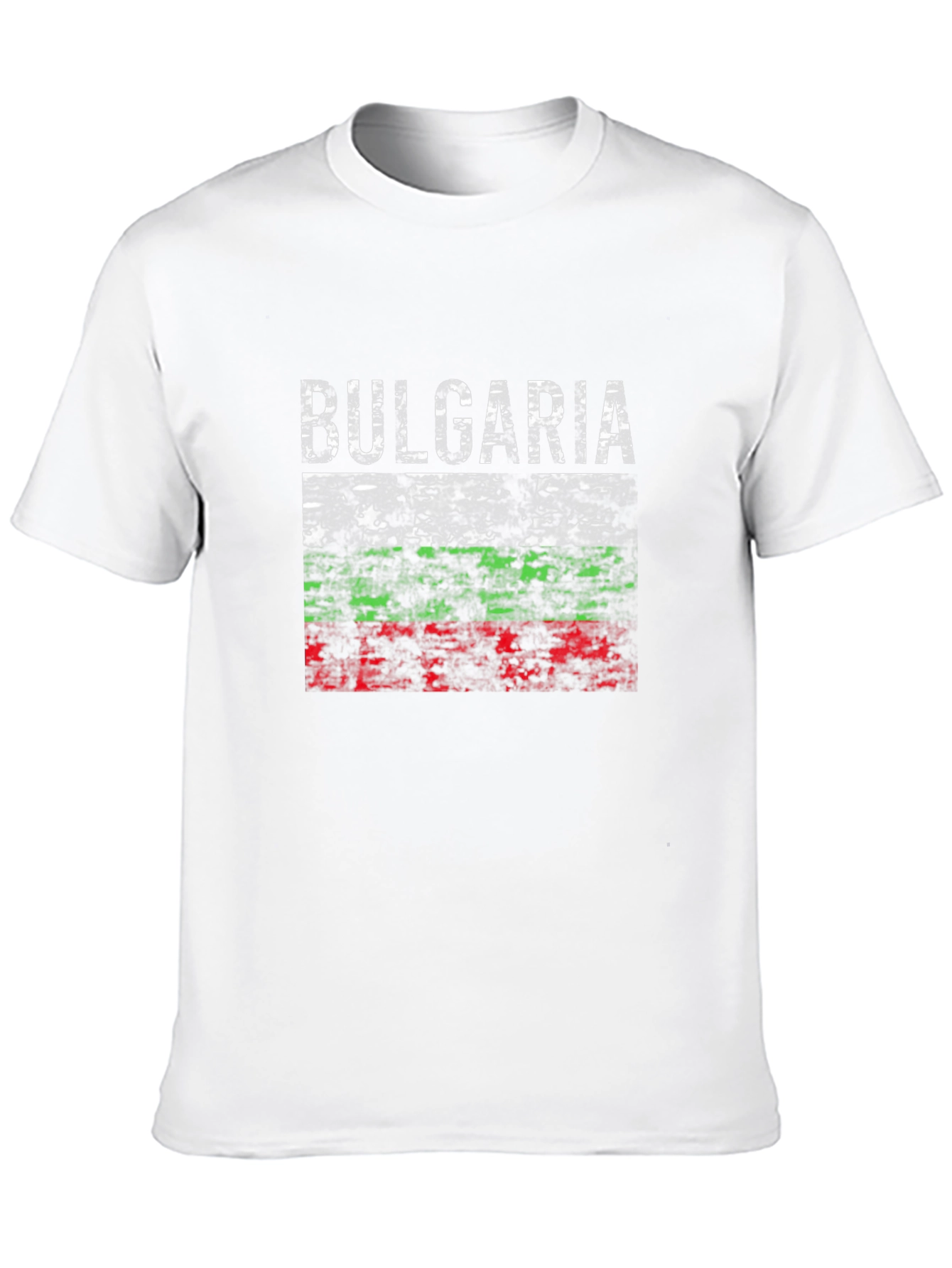 Bulgaria Flag Graphic Tee - Distressed Print