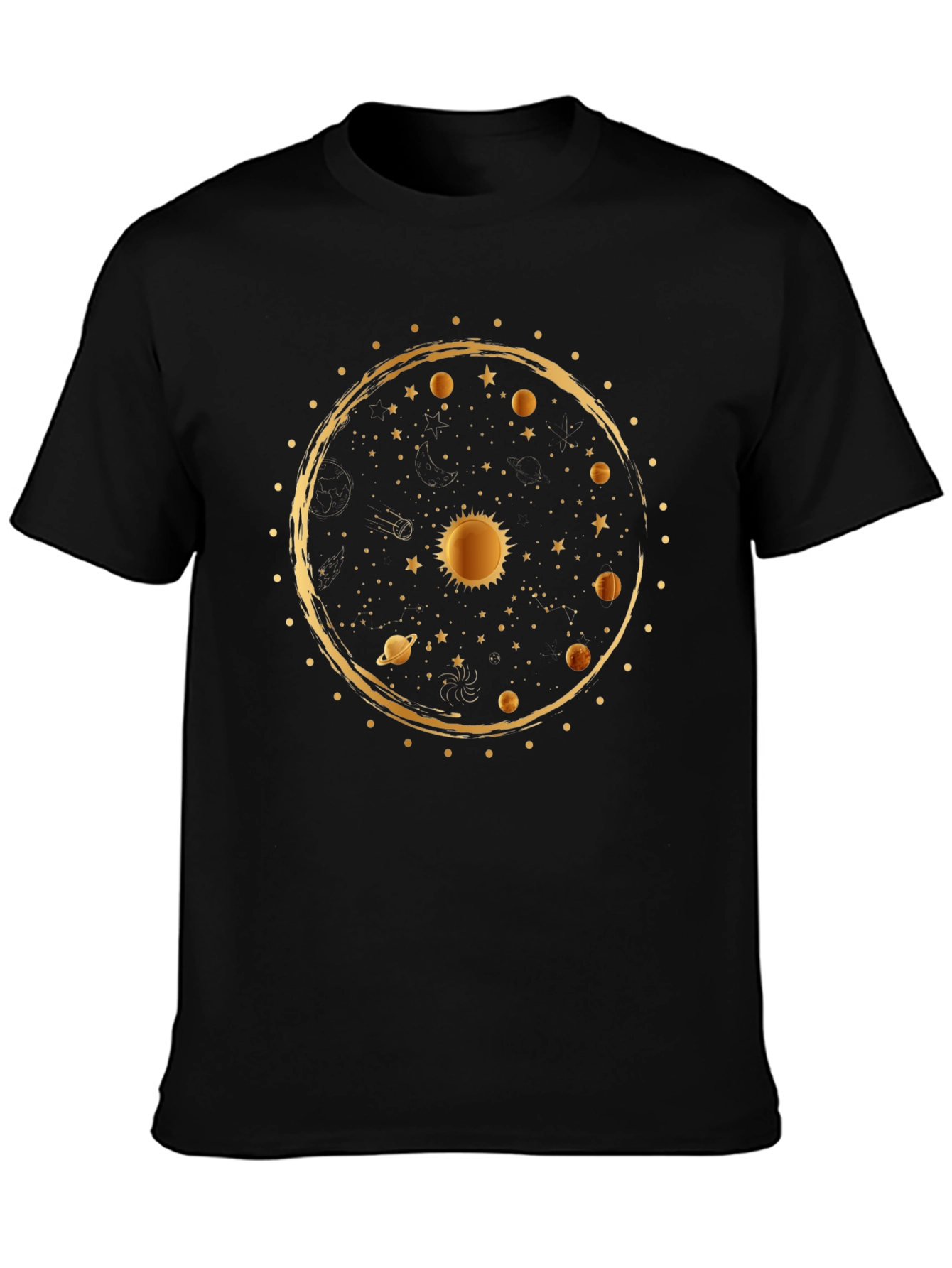 Cosmic Solar System Graphic T-Shirt