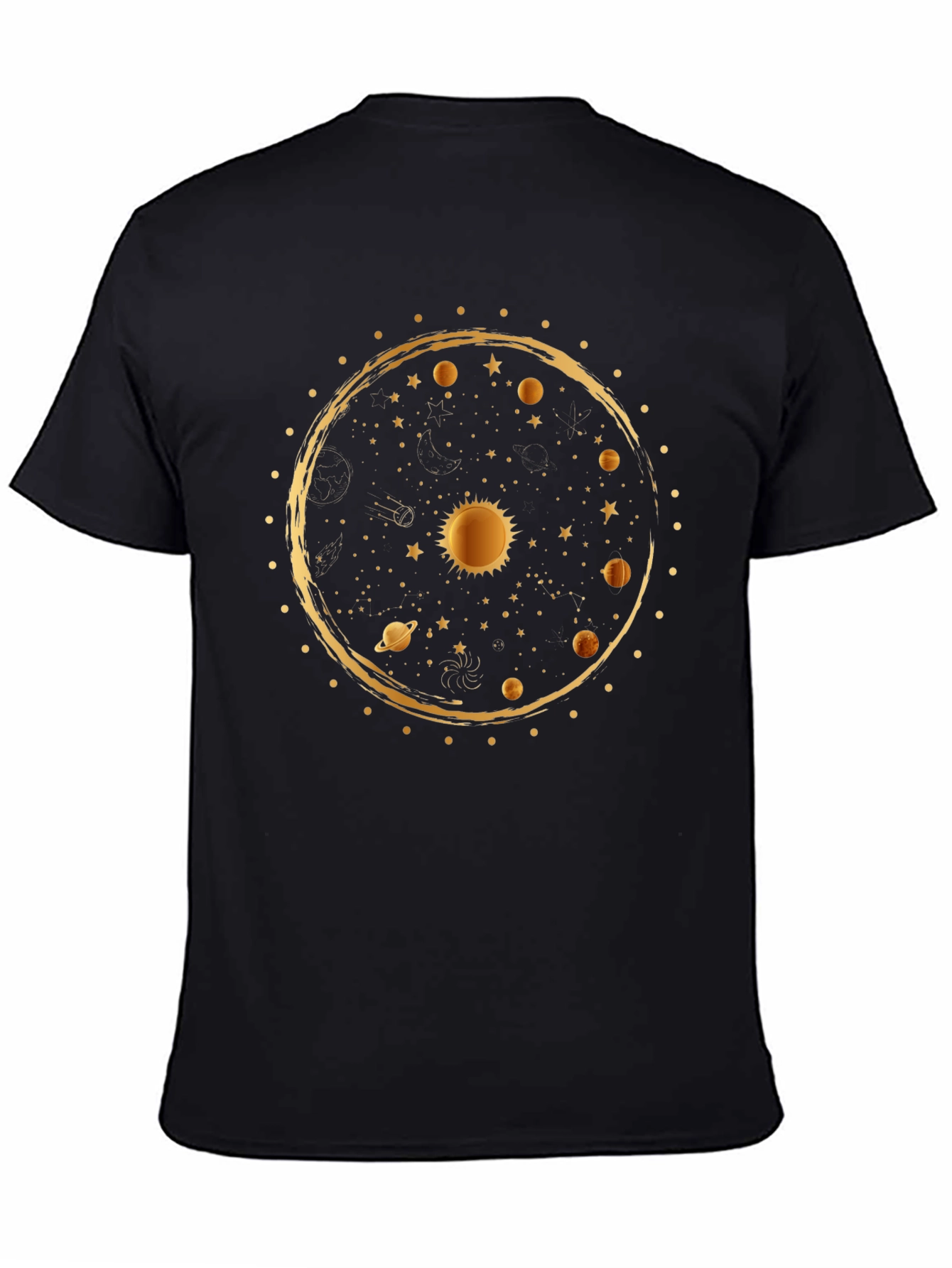 Cosmic Solar System Graphic T-Shirt