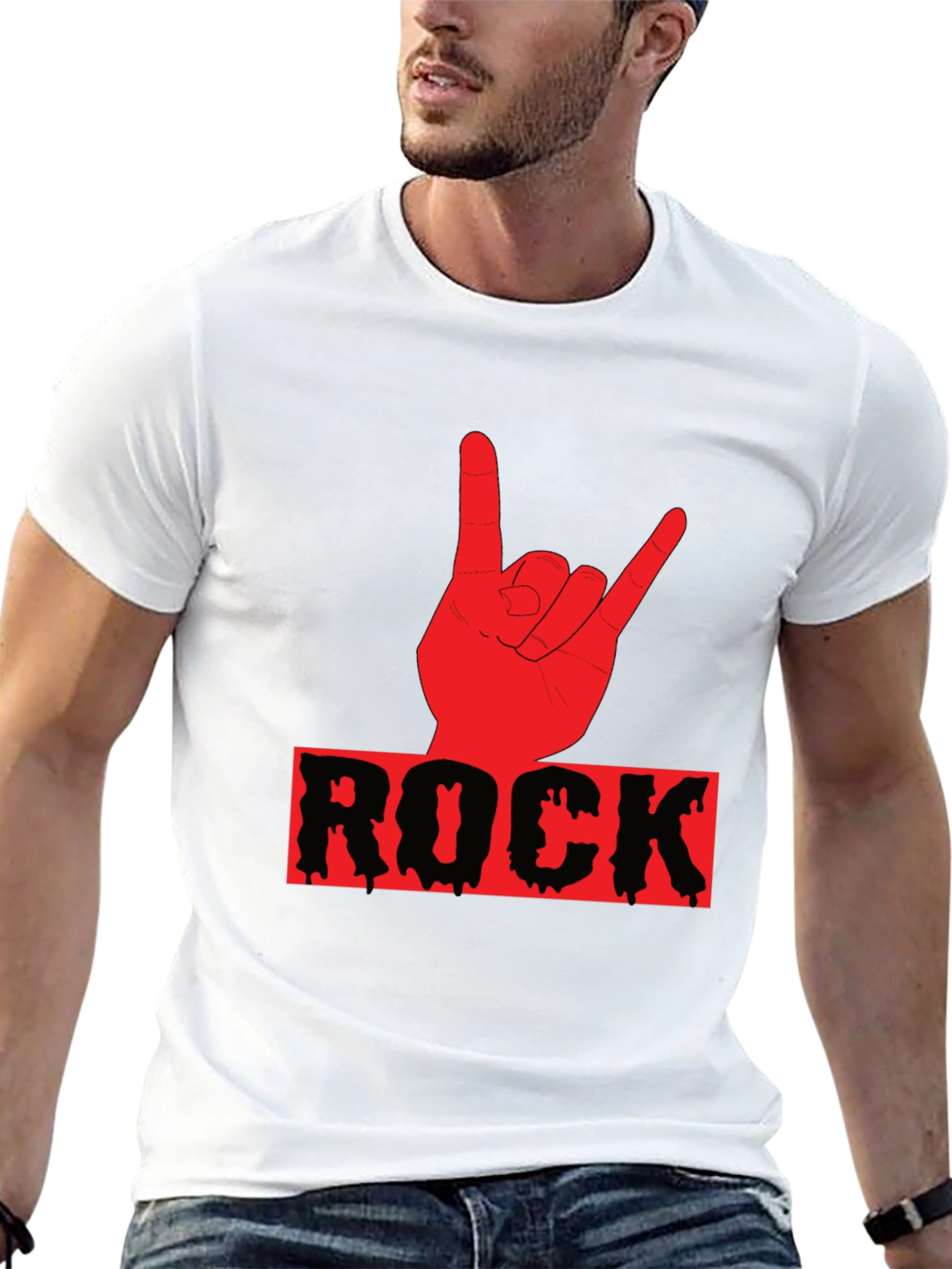 Rock On Graphic T-Shirt - Black