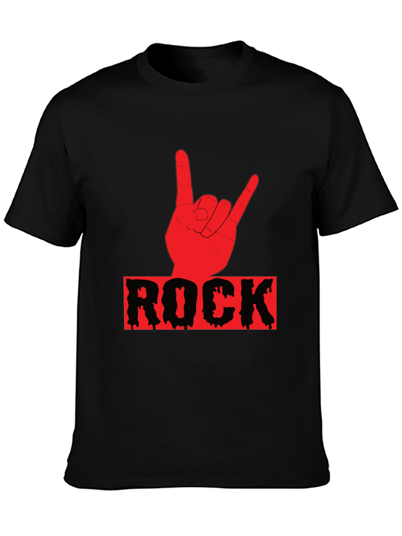 Rock On Graphic T-Shirt - Black