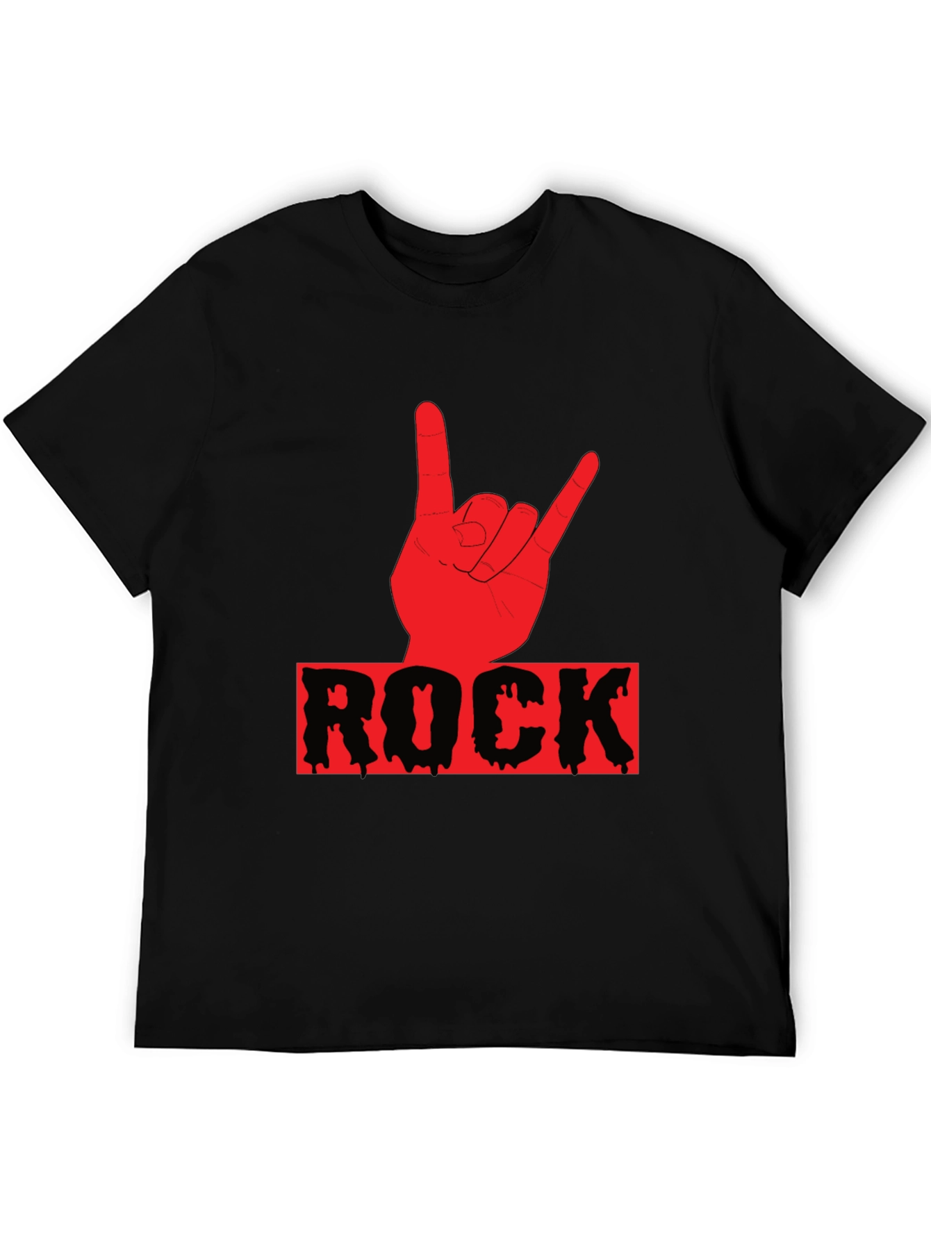 Rock On Graphic T-Shirt - Black