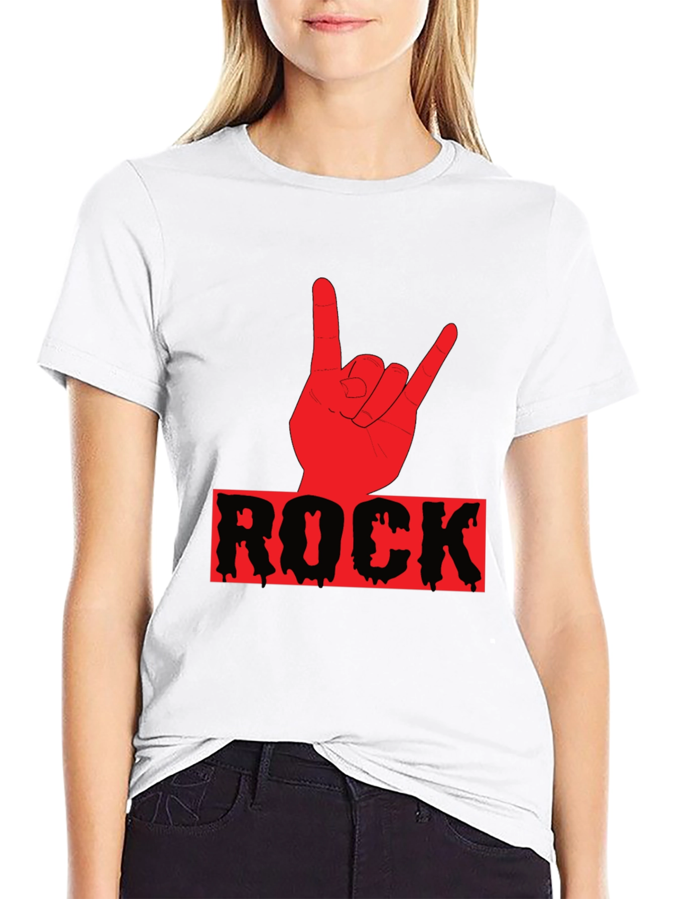 Rock On Graphic T-Shirt - Black