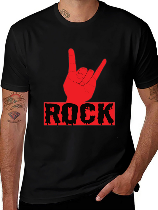 Rock On Graphic T-Shirt - Black