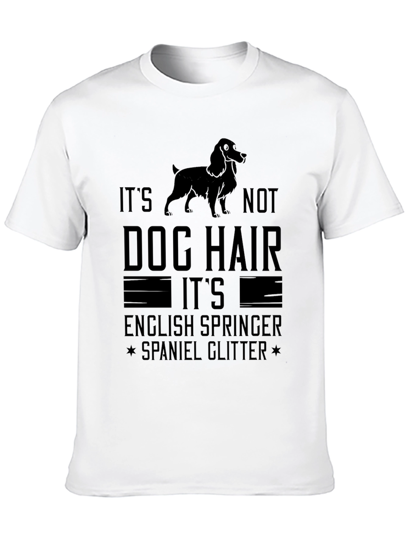 English Springer Spaniel Dog Hair T-Shirt