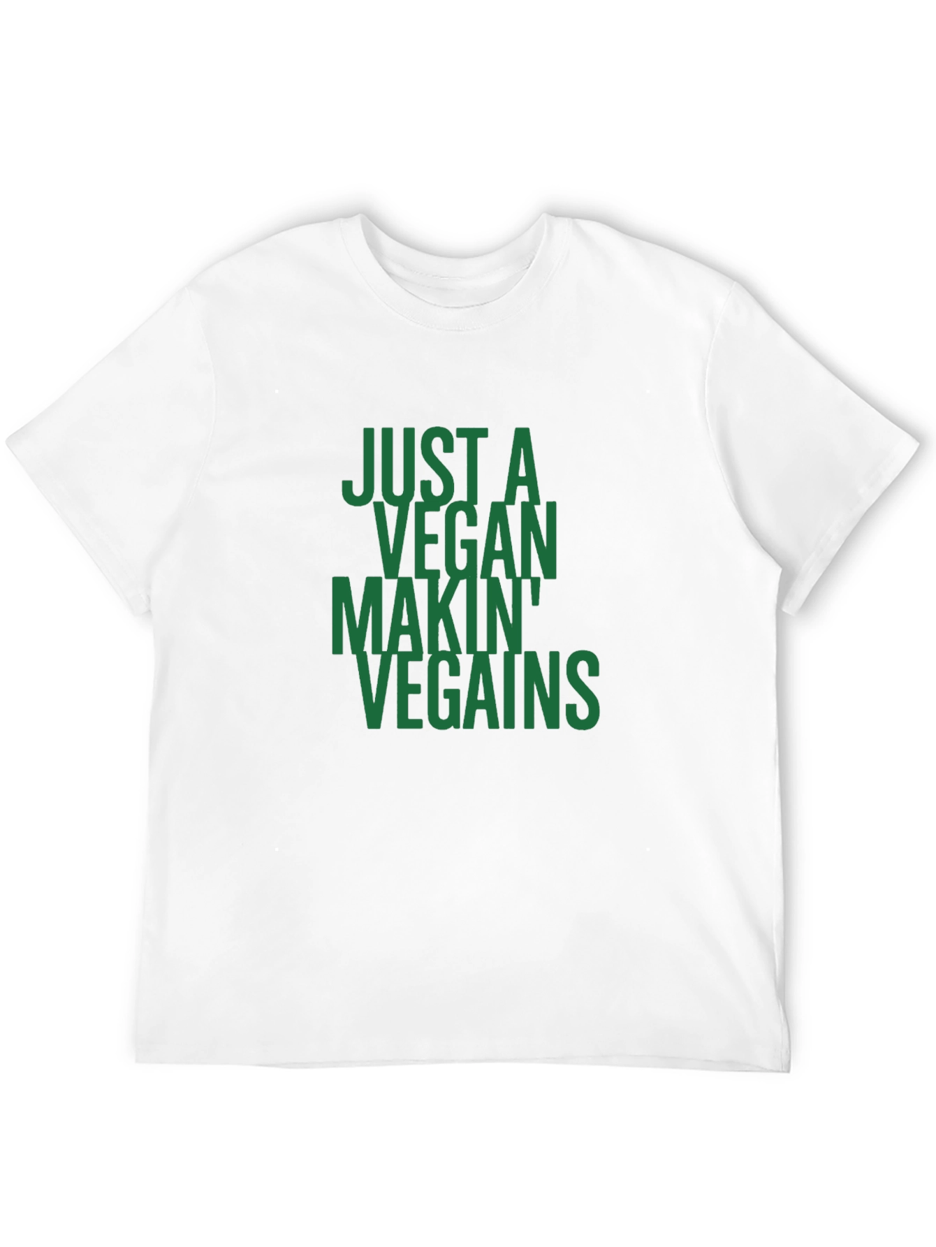 Vegan Gains T-Shirt - Just a Vegan Makin Vegains