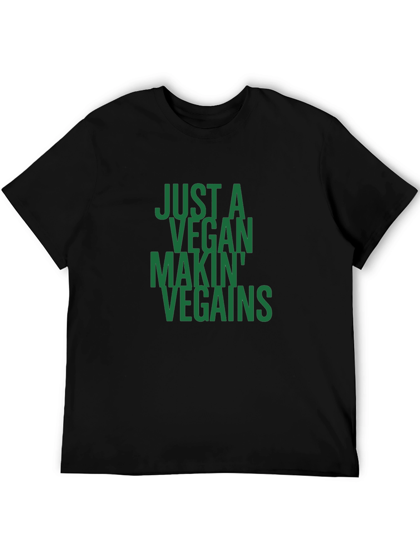 Vegan Gains T-Shirt - Just a Vegan Makin Vegains
