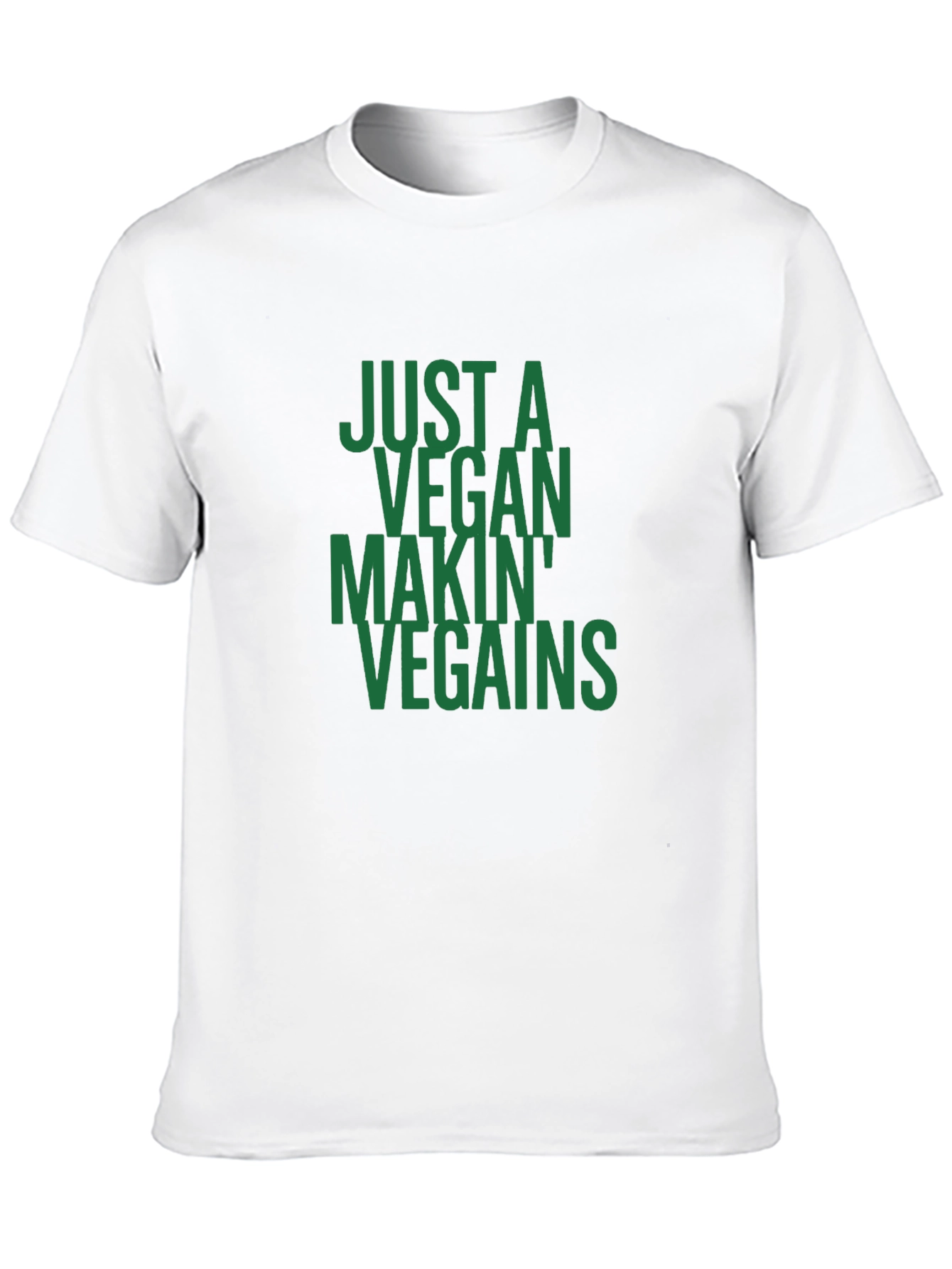 Vegan Gains T-Shirt - Just a Vegan Makin Vegains