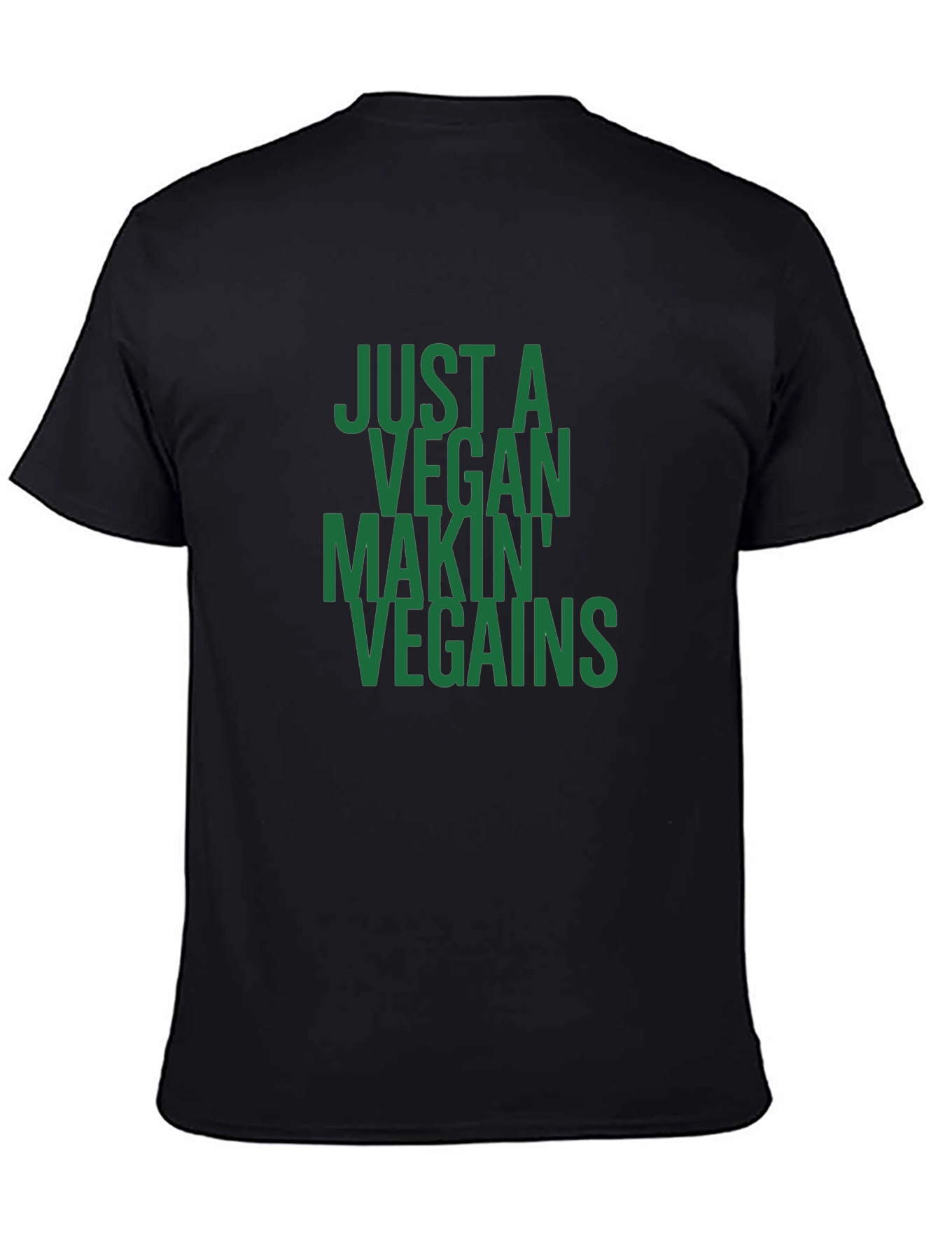 Vegan Gains T-Shirt - Just a Vegan Makin Vegains