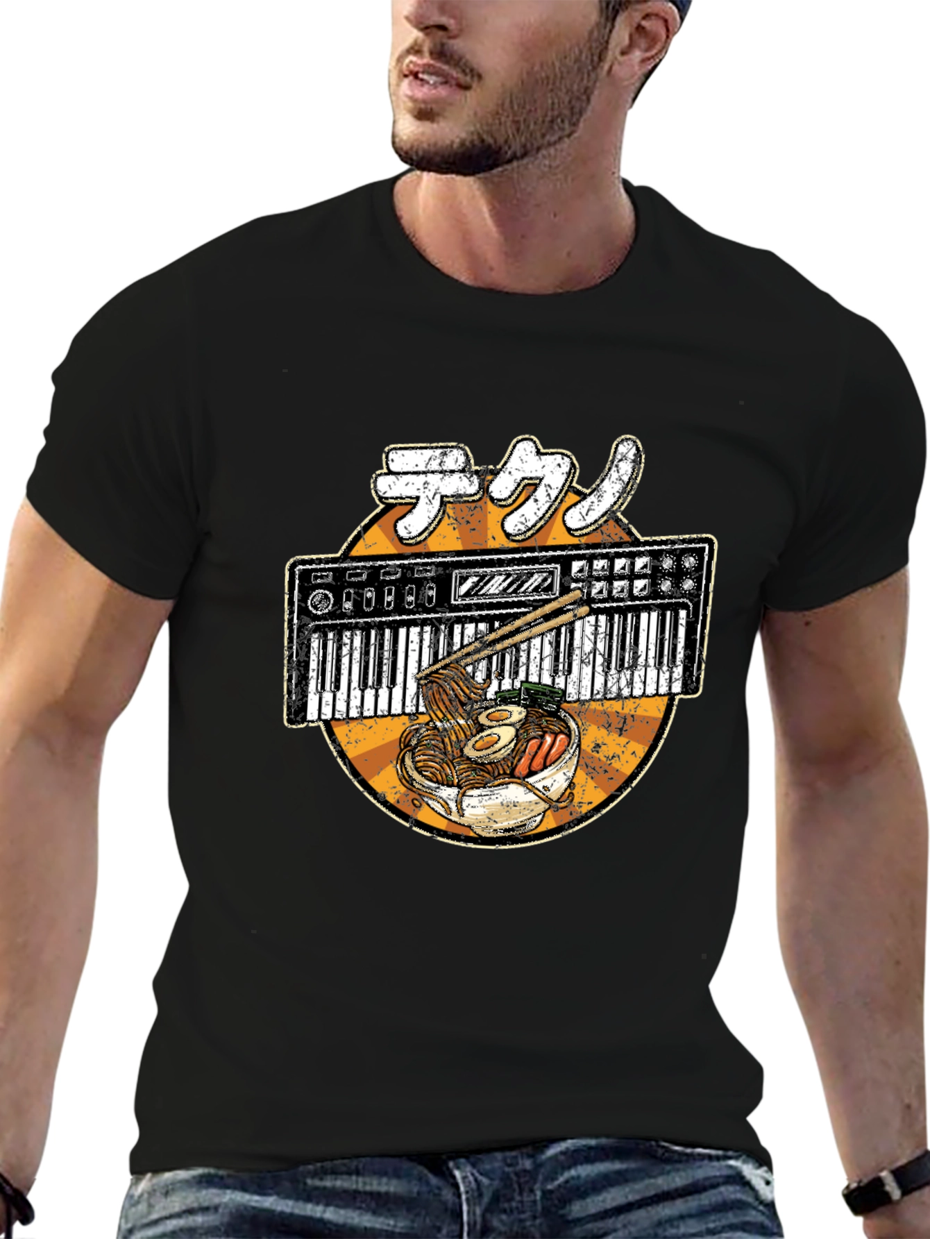 Ramen Synthesizer T-Shirt - Music & Food