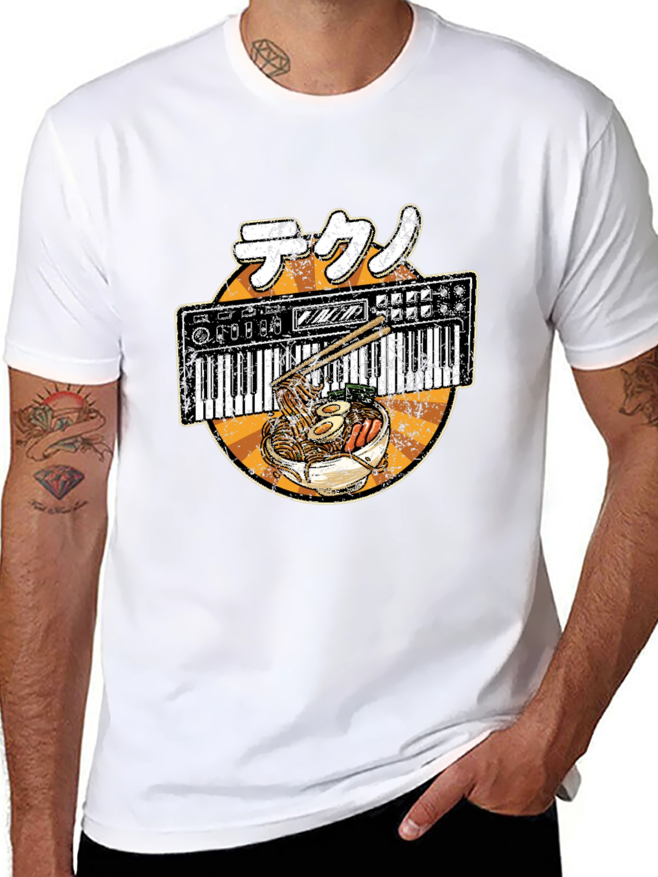 Ramen Synthesizer T-Shirt - Music & Food
