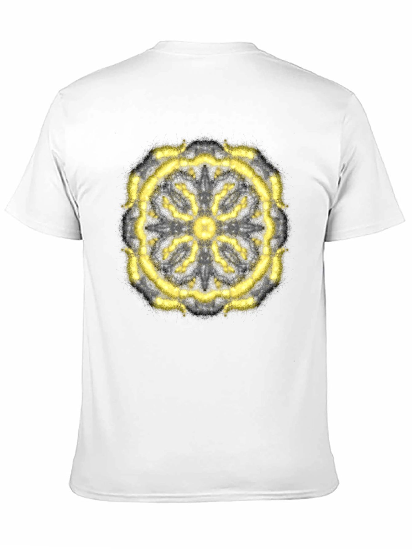 Abstract Mandala Graphic T-Shirt - Black