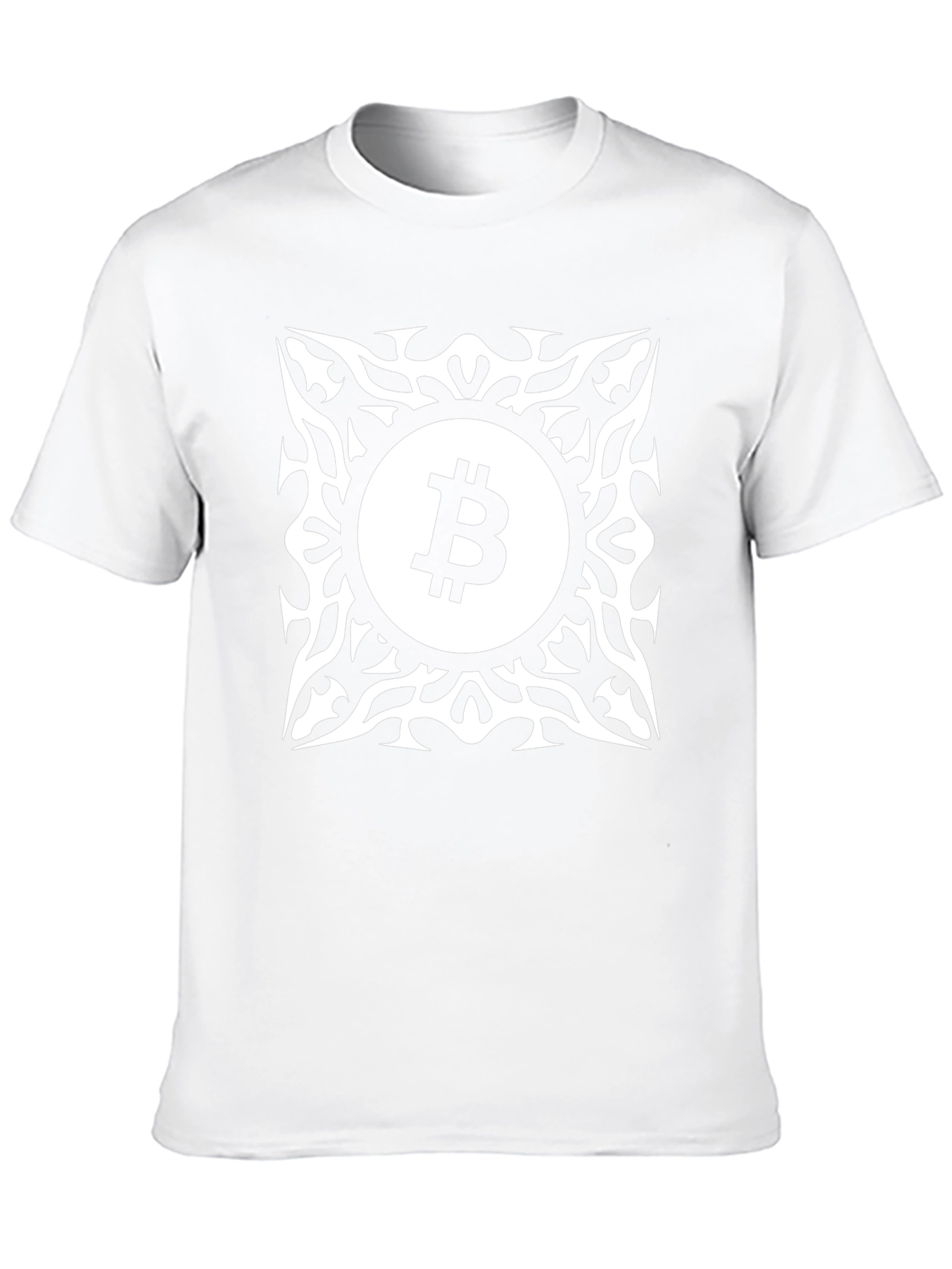 Bitcoin Tribal Graphic Tee - Crypto Fashion
