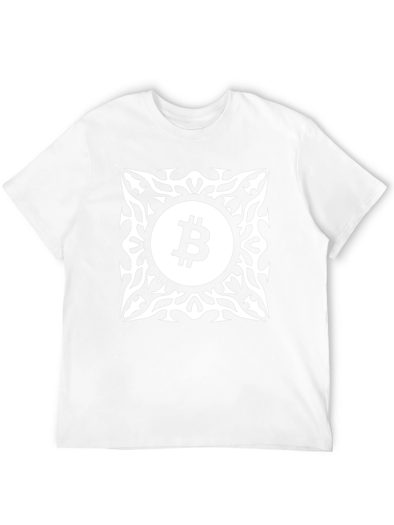 Bitcoin Tribal Graphic Tee - Crypto Fashion