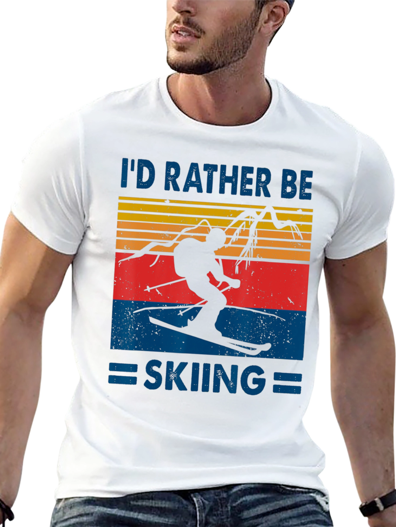 Id Rather Be Skiing Graphic T-Shirt