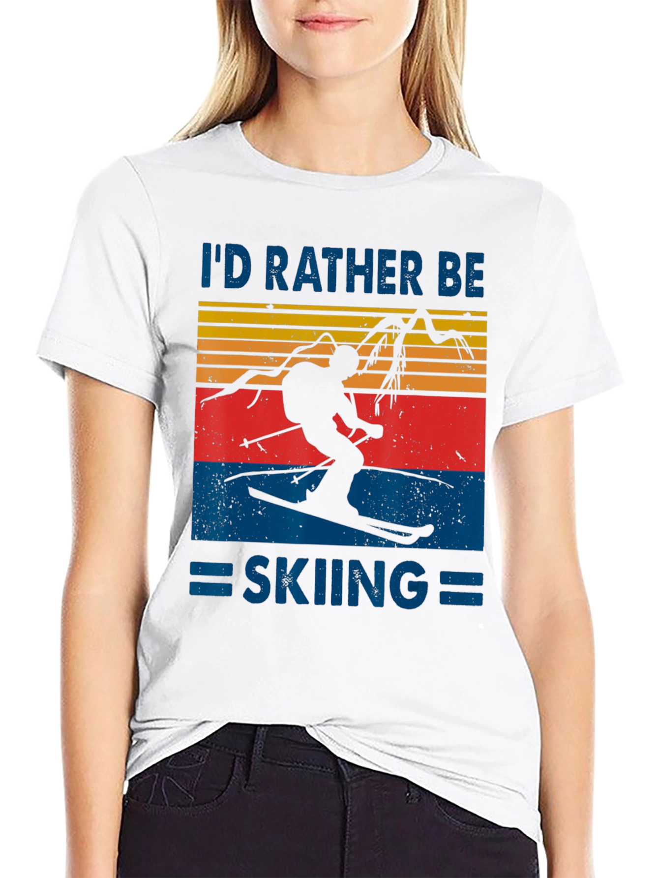 Id Rather Be Skiing Graphic T-Shirt