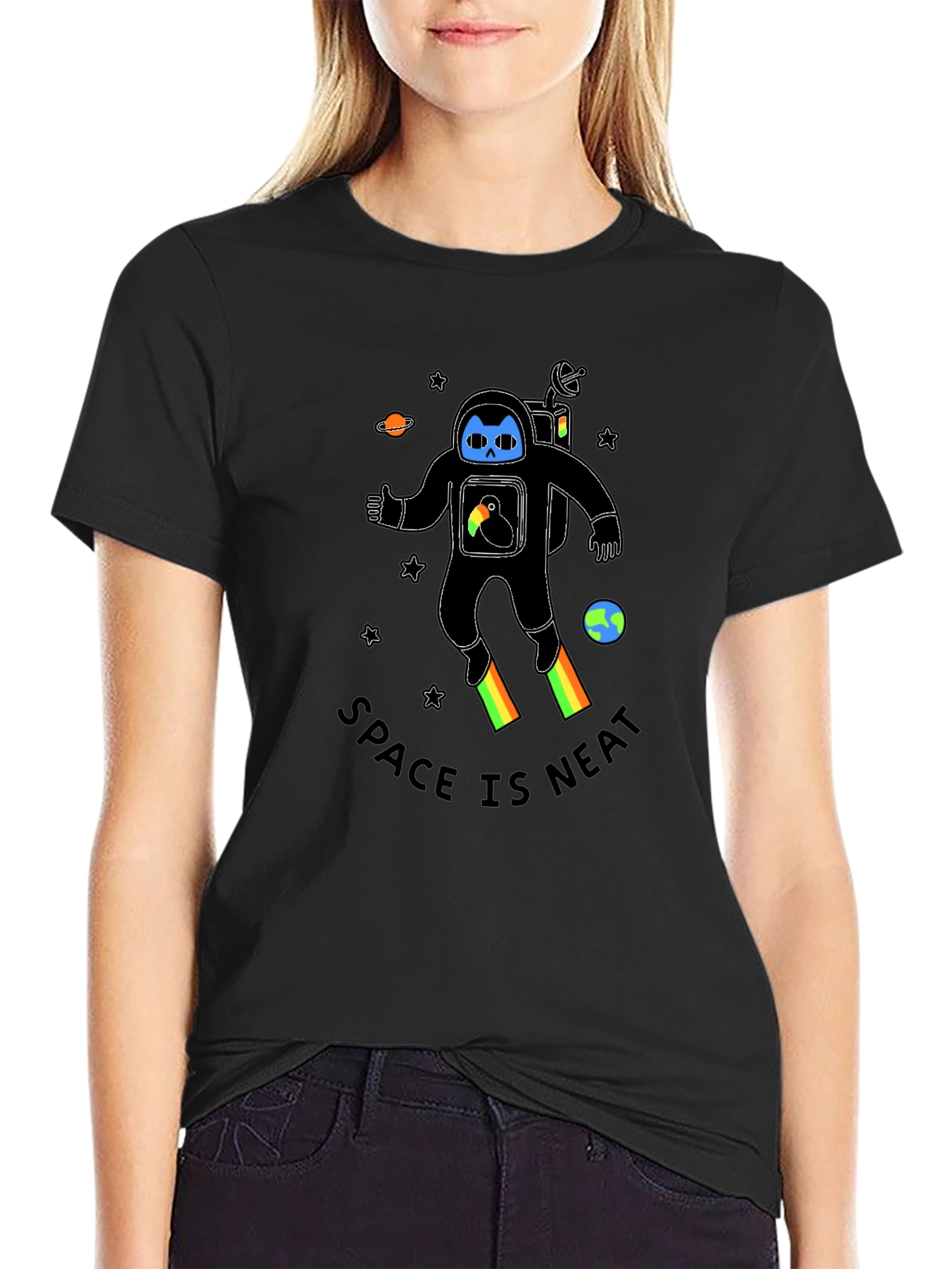 Space Is Neat Graphic T-Shirt
