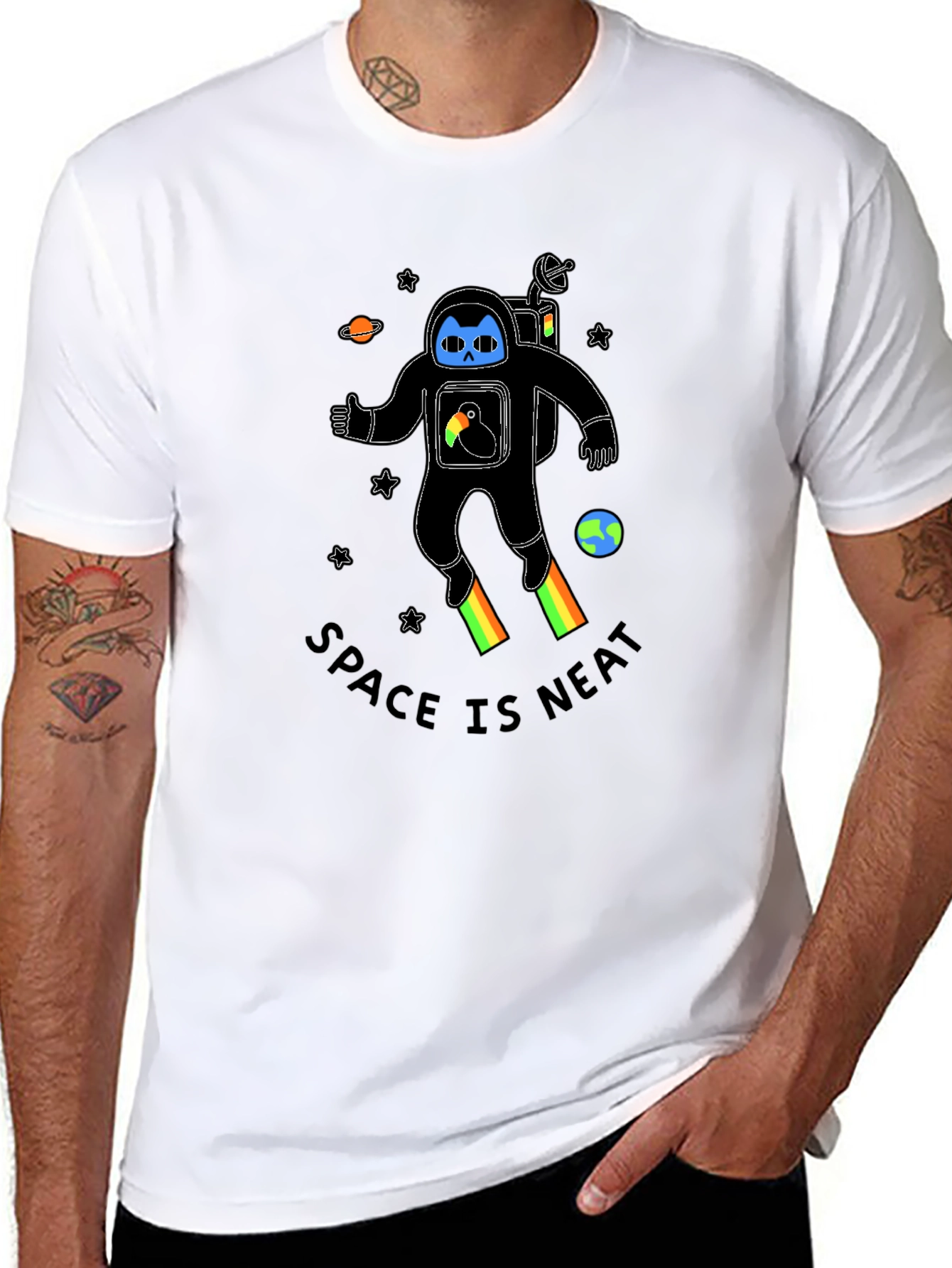 Space Is Neat Graphic T-Shirt
