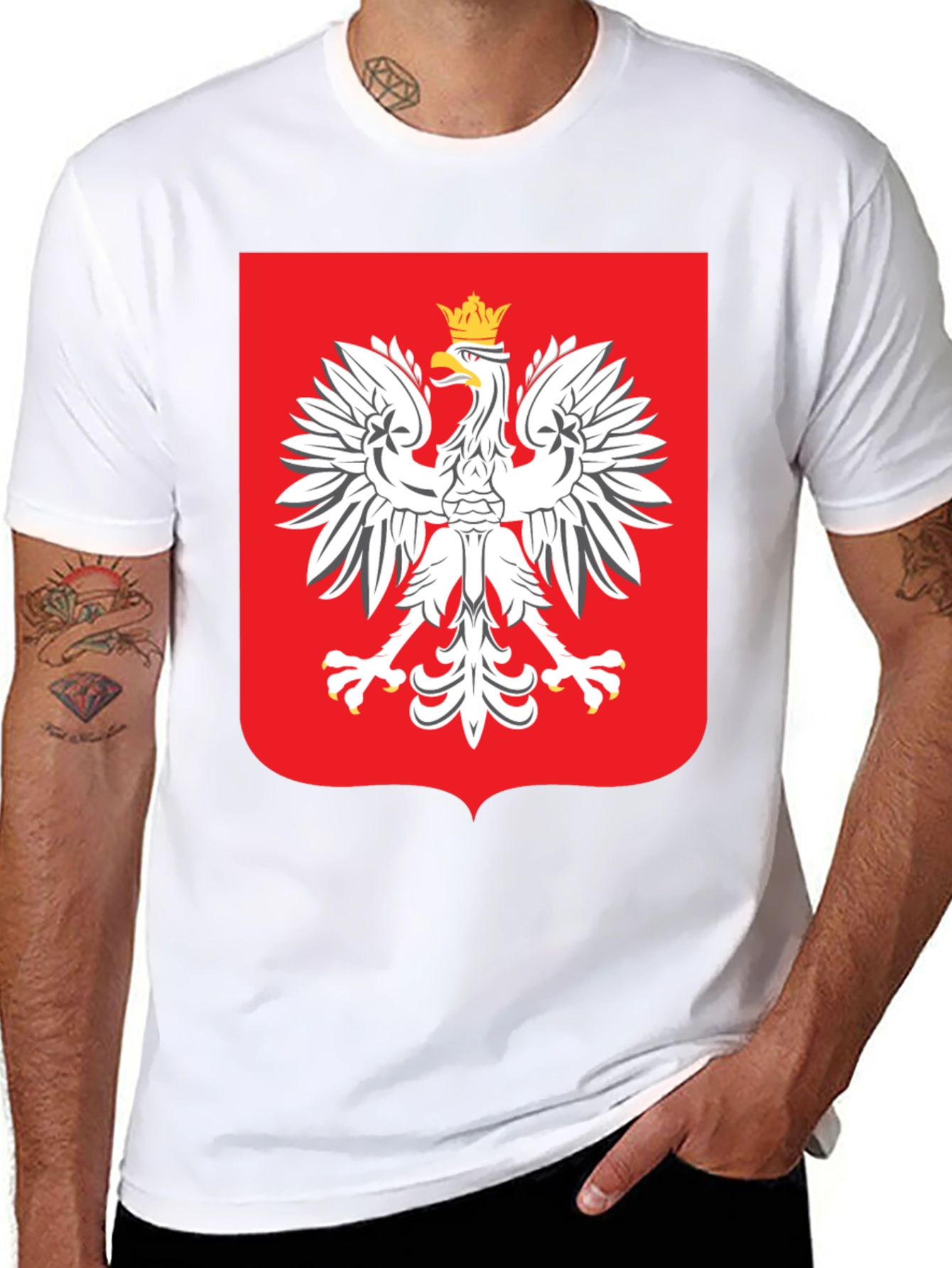 Poland Eagle Crest T-Shirt - Black