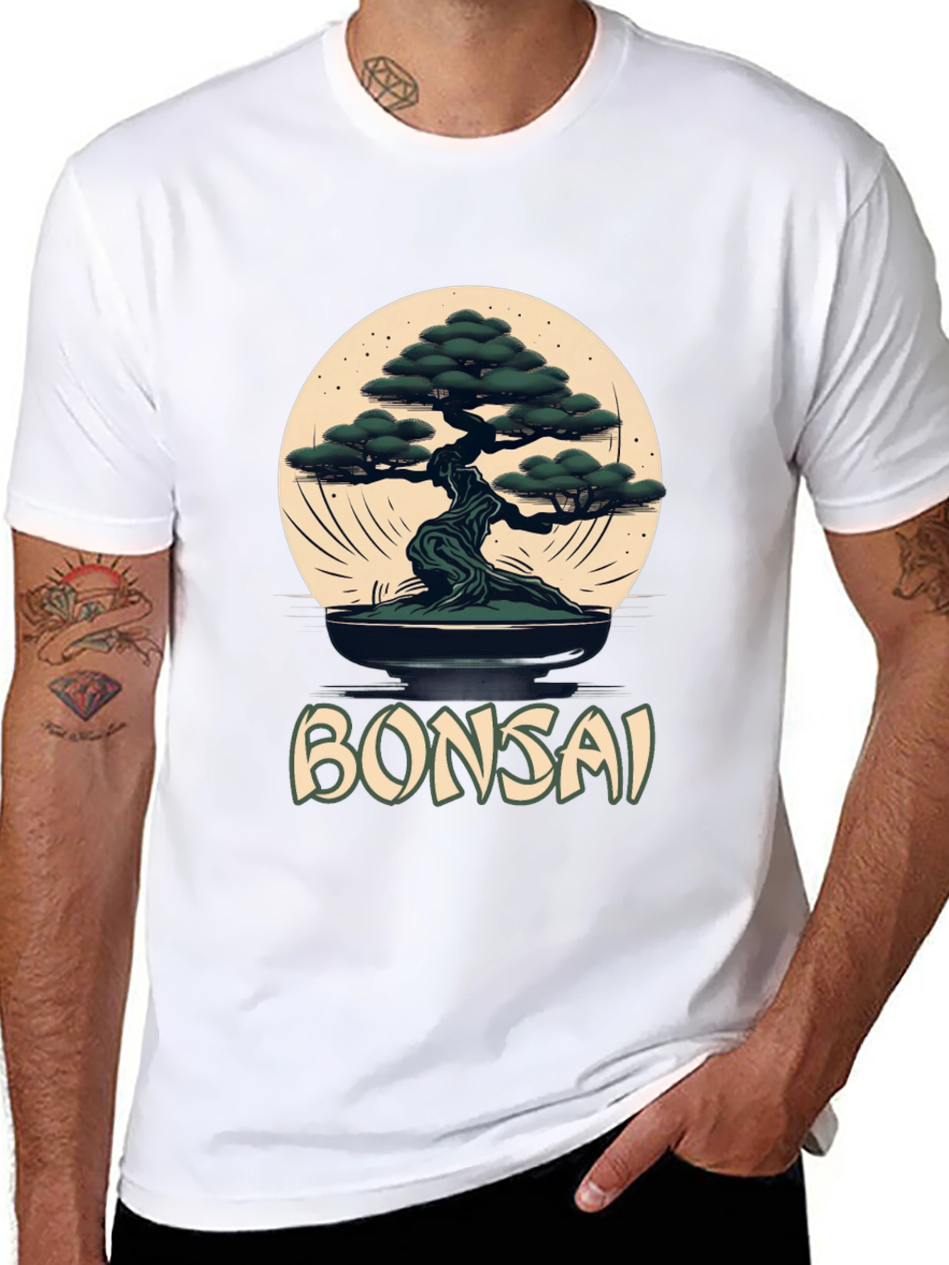 Bonsai Tree Graphic Tee - Zen Style