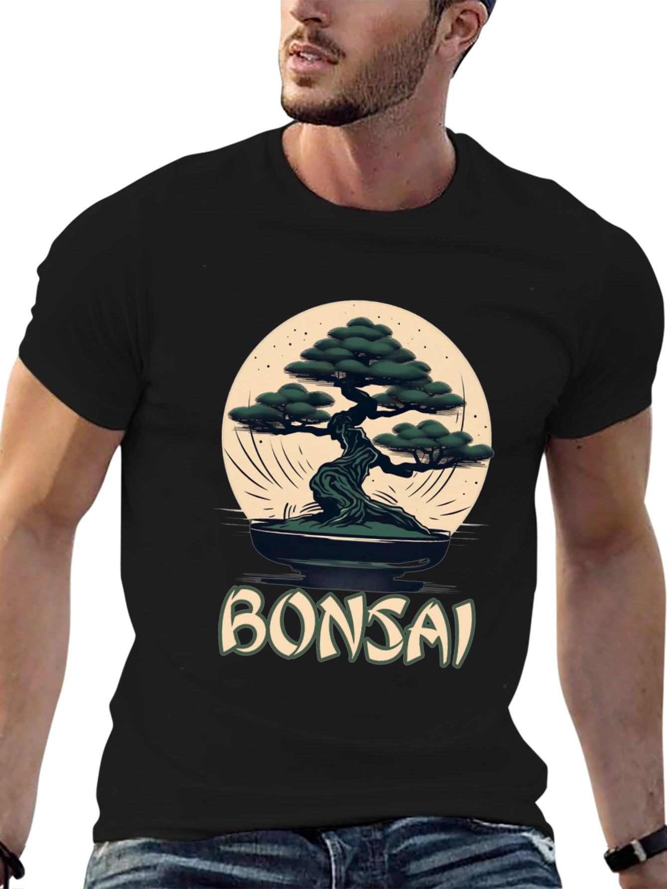 Bonsai Tree Graphic Tee - Zen Style