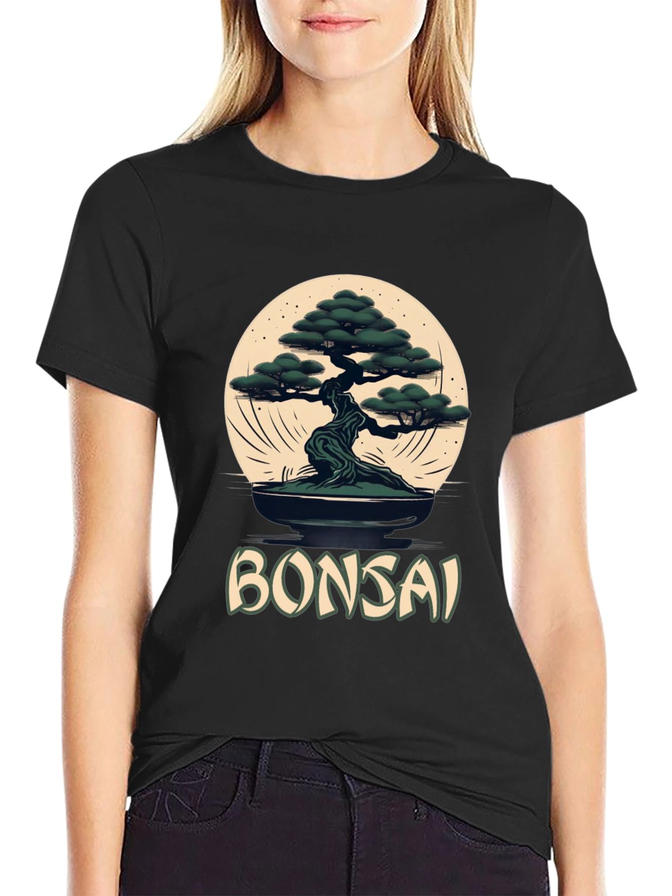 Bonsai Tree Graphic Tee - Zen Style