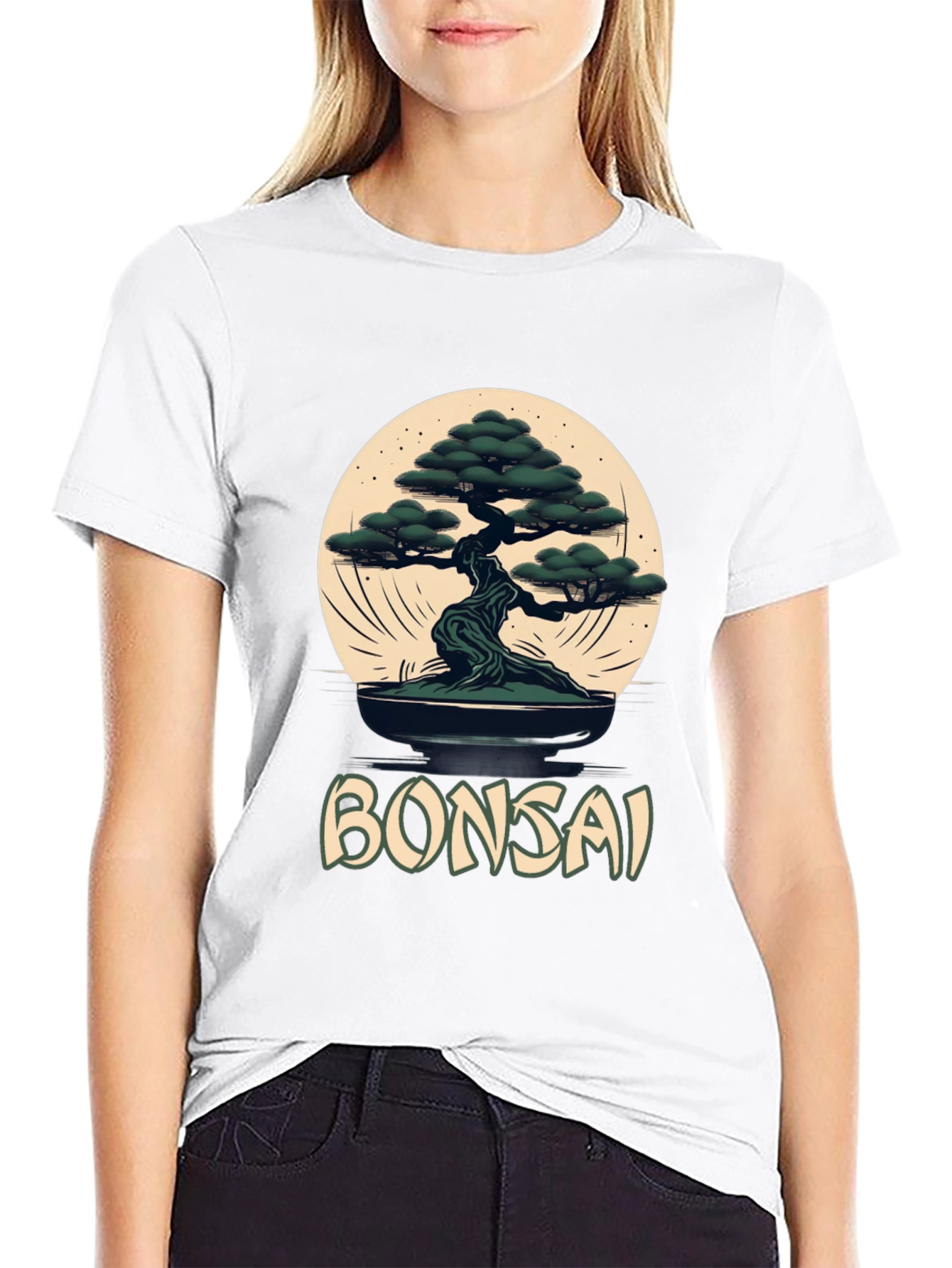 Bonsai Tree Graphic Tee - Zen Style