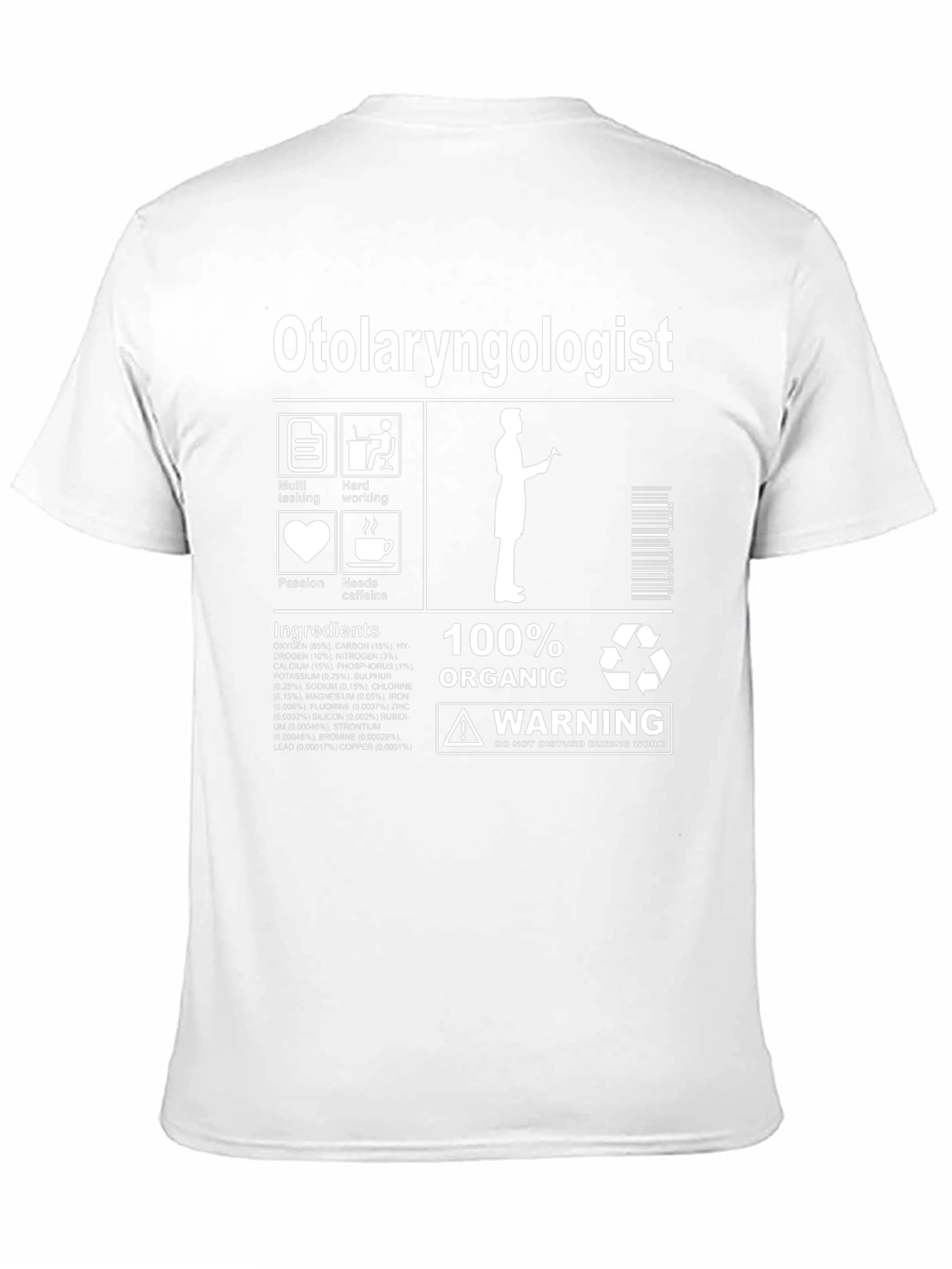 Otolaryngologist Organic Ingredients T-Shirt