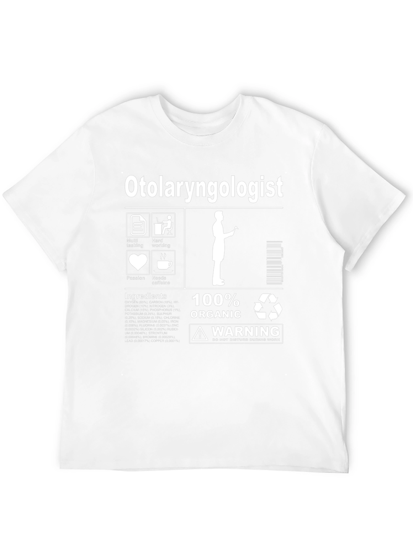 Otolaryngologist Organic Ingredients T-Shirt