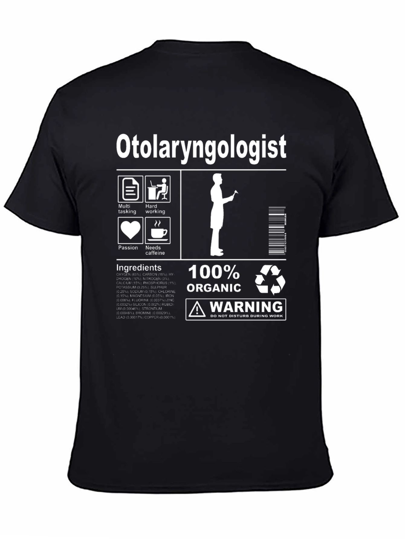 Otolaryngologist Organic Ingredients T-Shirt