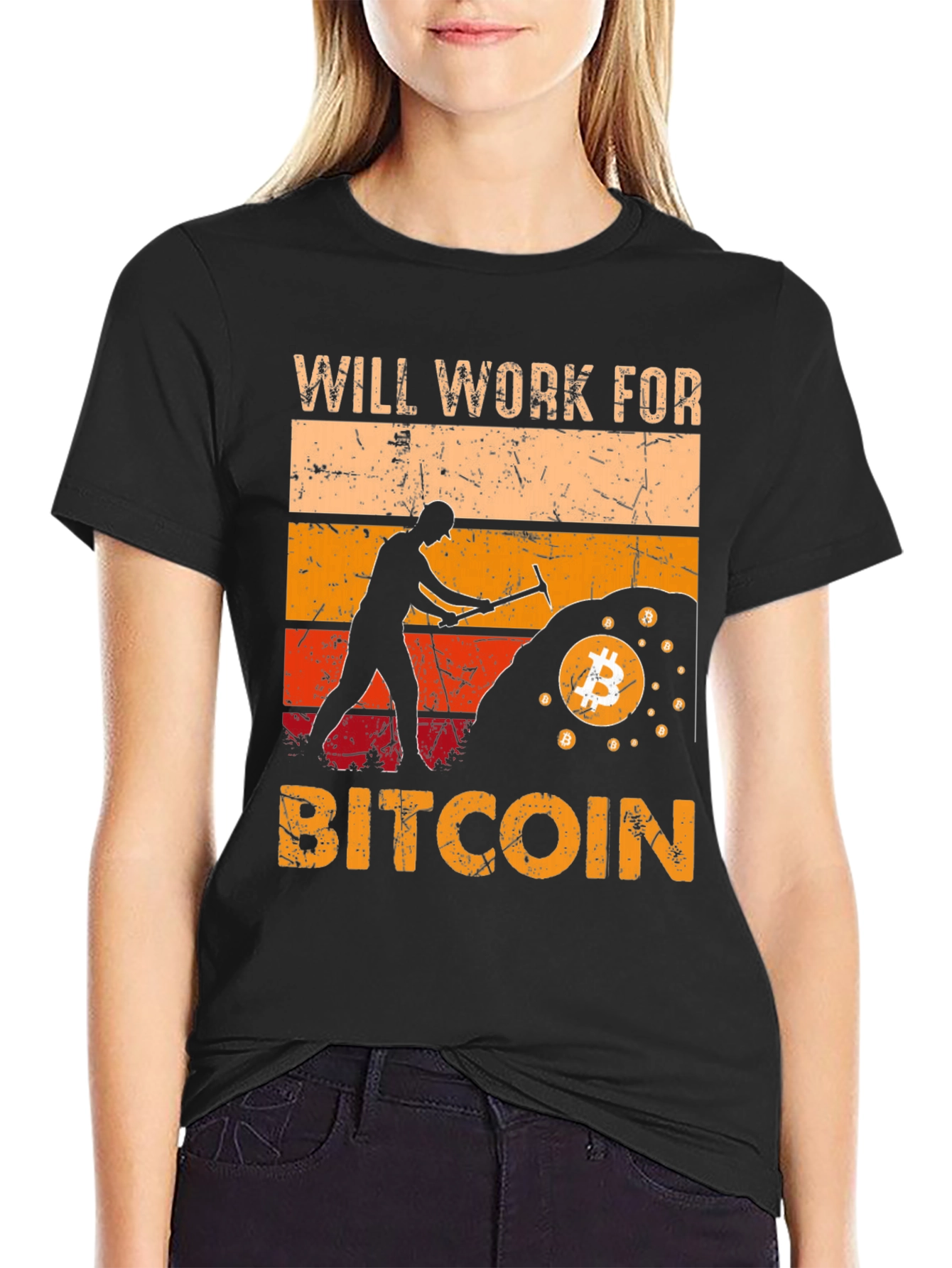 Will Work For Bitcoin T-Shirt