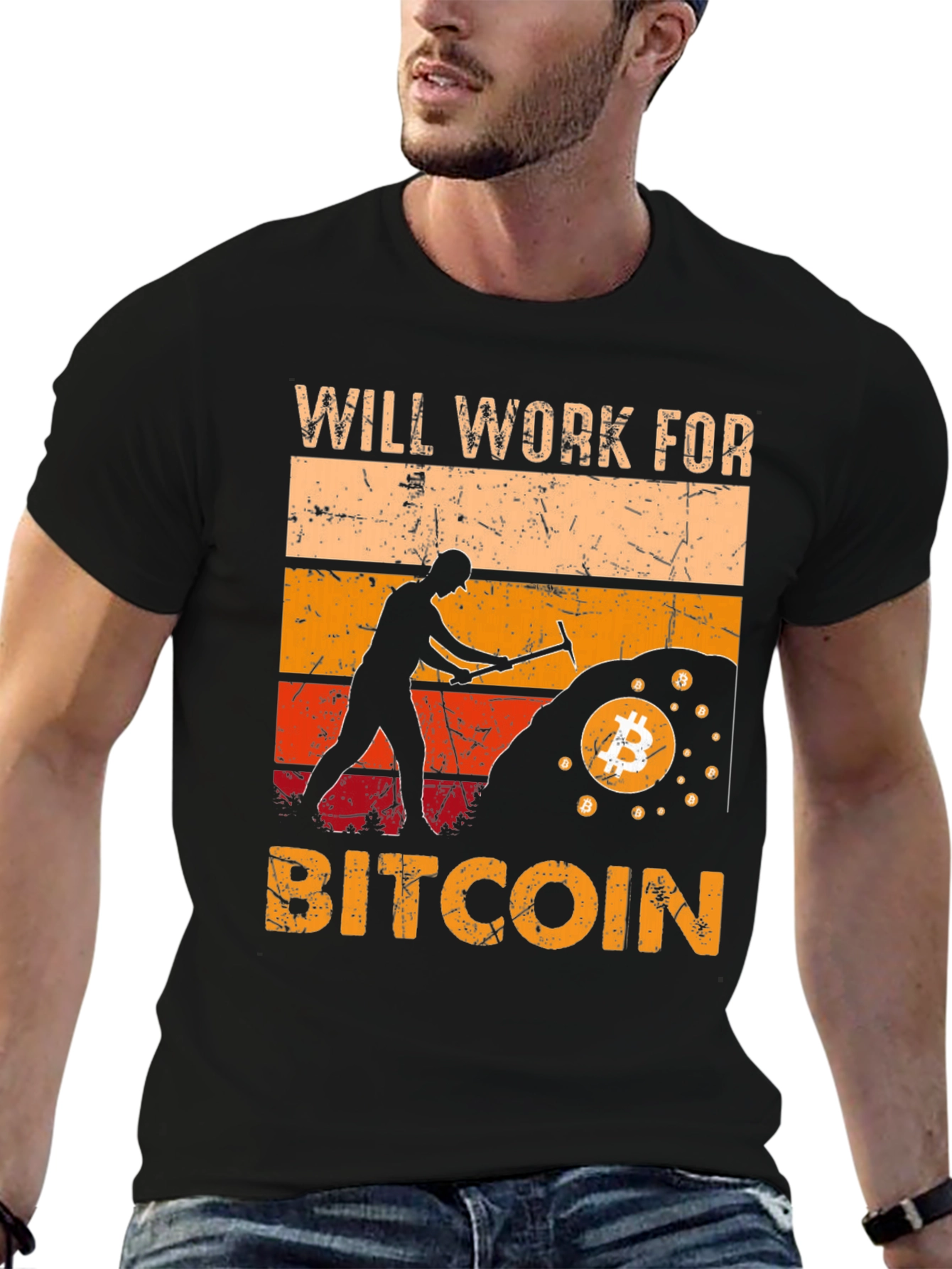 Will Work For Bitcoin T-Shirt