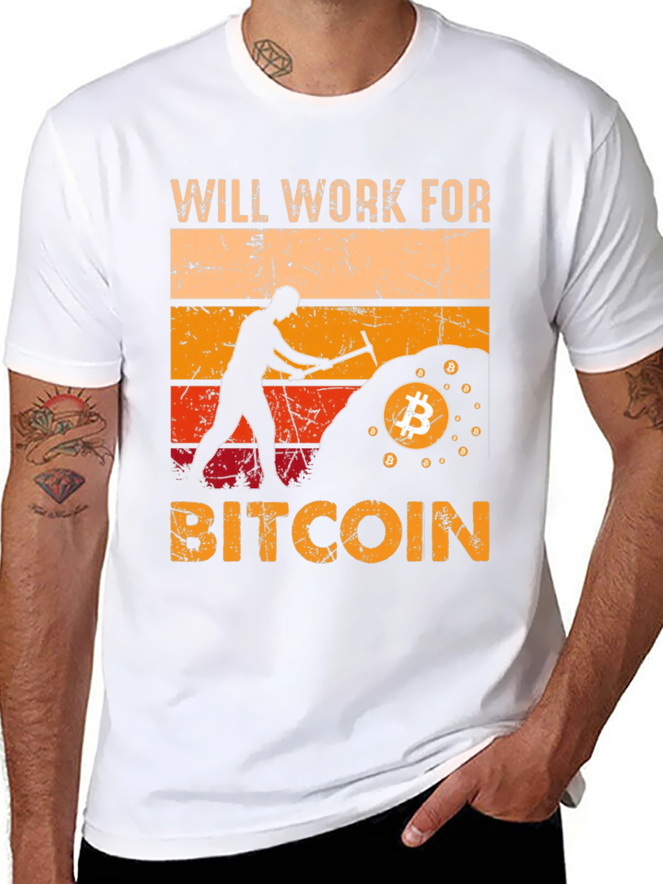 Will Work For Bitcoin T-Shirt