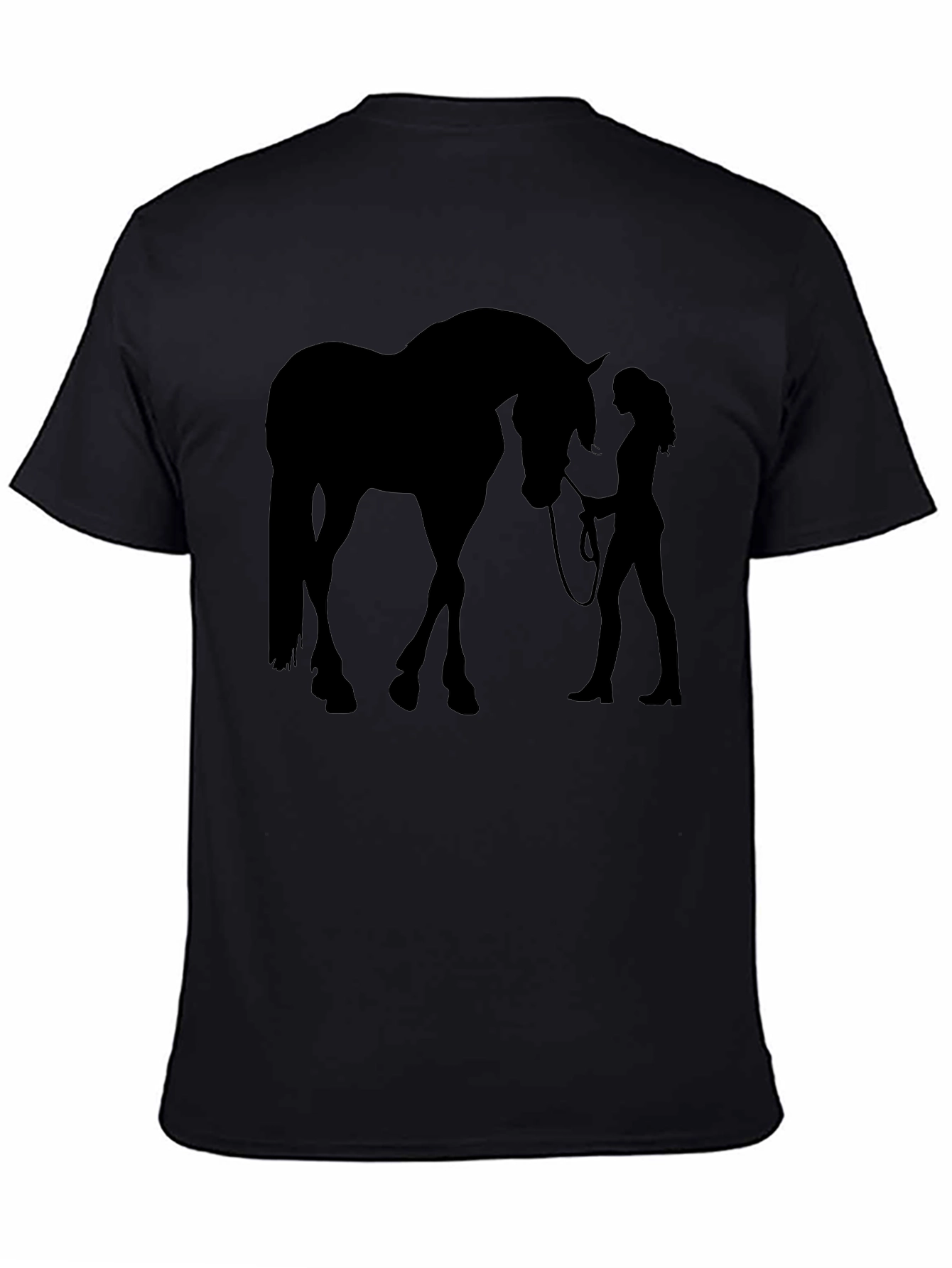 Horse & Woman Silhouette Graphic T-Shirt