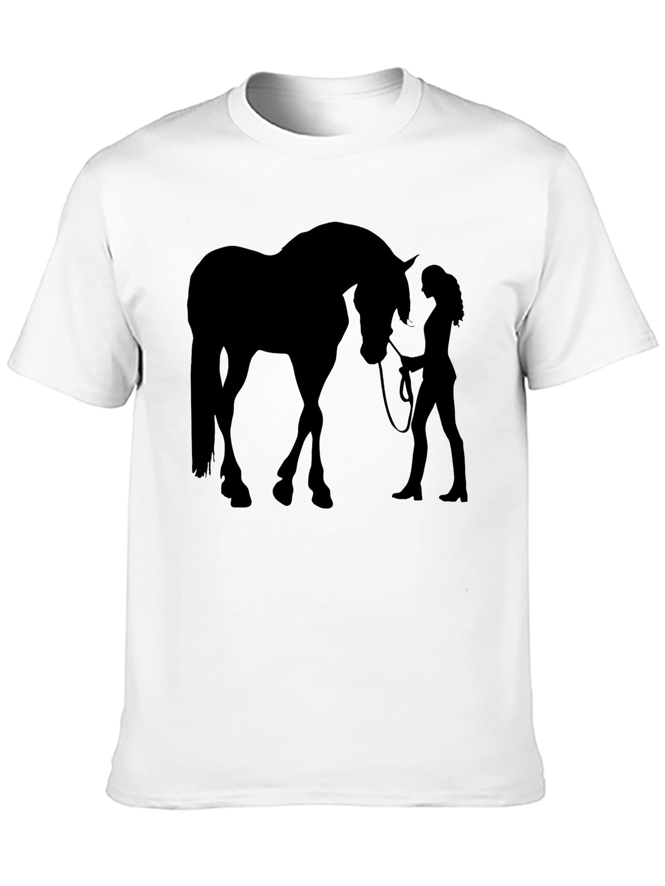 Horse & Woman Silhouette Graphic T-Shirt