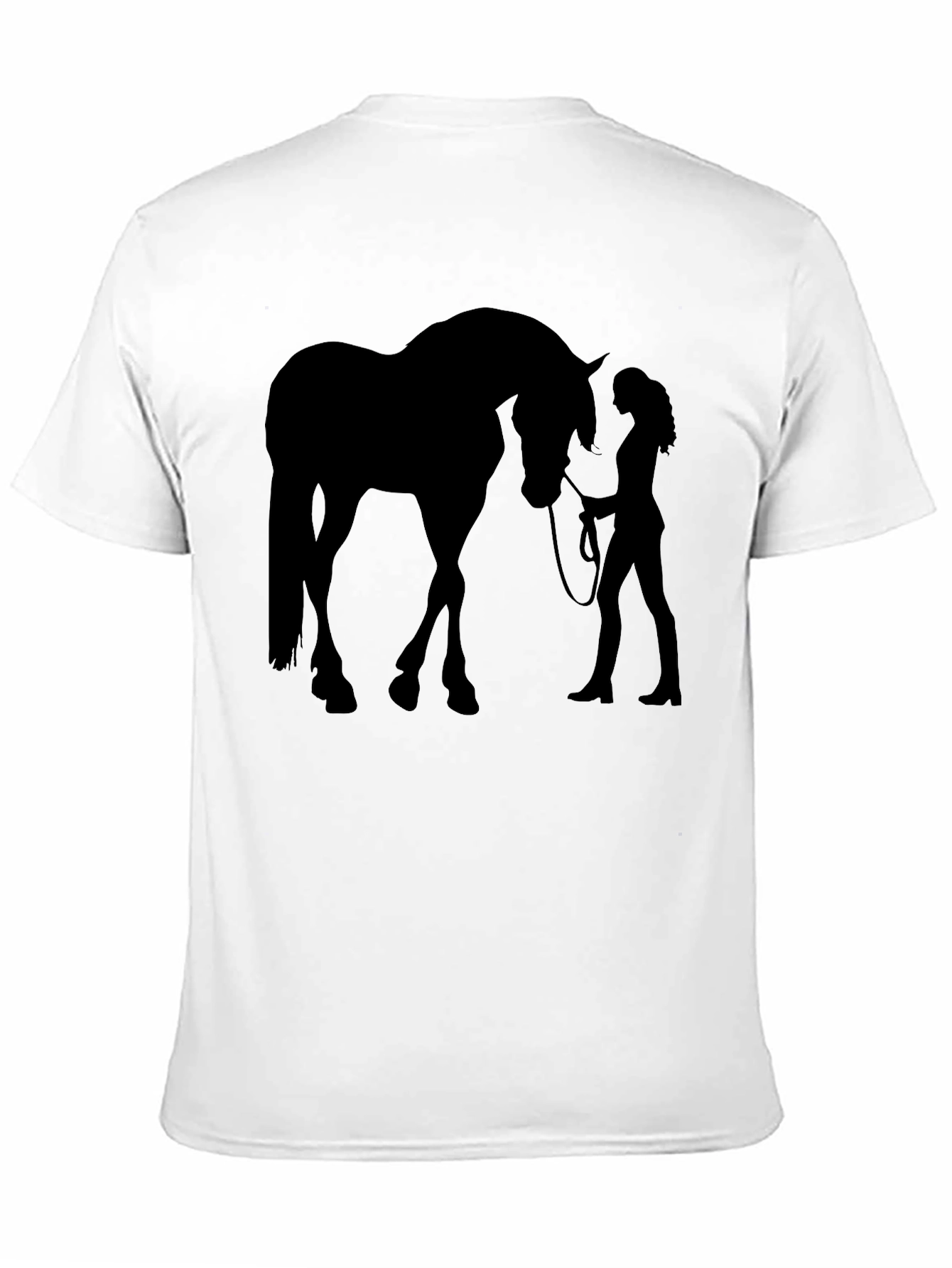 Horse & Woman Silhouette Graphic T-Shirt