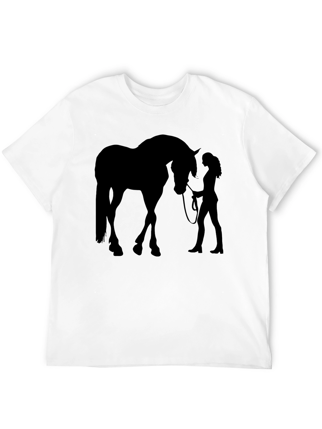 Horse & Woman Silhouette Graphic T-Shirt