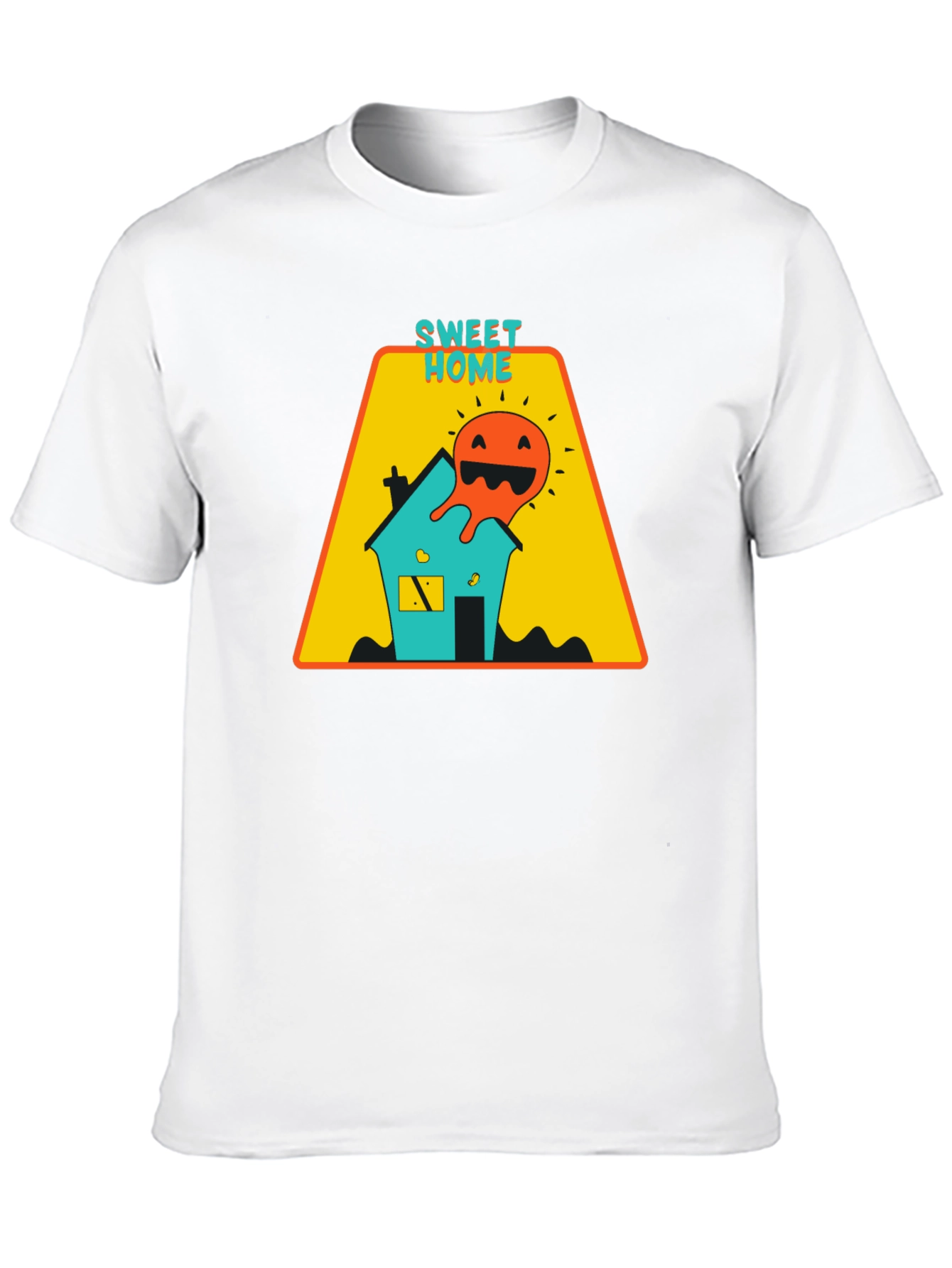 Sweet Home Graphic Tee - Black Casual T-Shirt